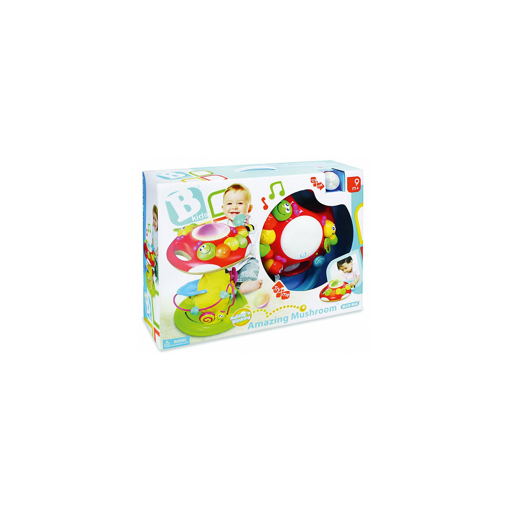 Игрушка Грибок, BKids Игрушка Грибок, BKidsИнтерактивные игрушки для малышей<br>Малыши стремятся познавать всё новое - делать это можно с самого раннего возраста. Играя, малыш всесторонне изучает мир и осваивает новые навыки. Эта игрушка представляет собой интерактивный развивающий центр, рассчитанный на детей нескольких возрастов. Помимо самого гриба в коробке есть три шарика (один из которых – светящийся): бросайте их в отверстие на шляпке мухомора – шары будут скатываться вниз, а из гриба донесется приятная мелодия. В развивающий центр встроена популярная логическая игрушка лабиринт и пианино.<br>Такие игрушки способствуют развитию мелкой моторики, воображения, цвето- и звуковосприятия, тактильных ощущений и обучению. Изделие разработано специально для самых маленьких. Сделано из материалов, безопасных для детей.<br><br>Дополнительная информация:<br><br>цвет: разноцветный;<br>размер: 40 х 30 см;<br>батарейки 2хАА и 2хLR44 входят в комплект;<br>возраст: с 9 мес.<br><br>Игрушку Грибок от бренда BKids можно купить в нашем интернет-магазине.<br><br>Ширина мм: 139<br>Глубина мм: 139<br>Высота мм: 406<br>Вес г: 2480<br>Возраст от месяцев: 9<br>Возраст до месяцев: 36<br>Пол: Унисекс<br>Возраст: Детский<br>SKU: 5055381