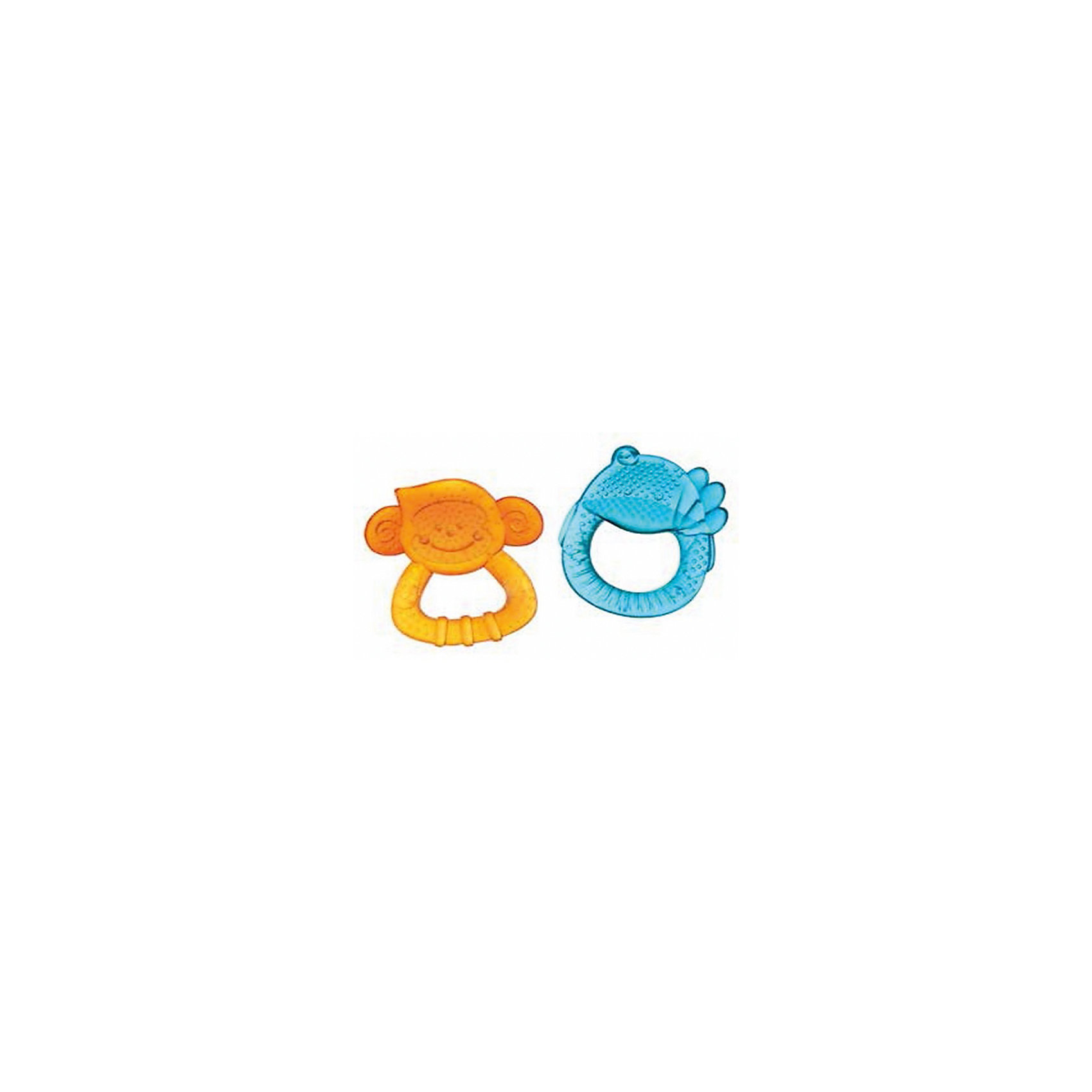 Набор прорезывателей Приятели, 2 шт, BKids Набор прорезывателей Приятели, 2 шт, BKidsПрорезыватели<br>Прорезыватели необходимы детям, у которых режутся зубки. Они могут выглядеть очень симпатично! Эта игрушка представляет собой набор прорезывателей в виде утенка и обезьяны с водой внутри. Вы можете охладить их, чтобы облегчить болевые ощущения ребенка. <br>Такие игрушки способствуют развитию мелкой моторики, воображения, цветовосприятия, тактильных ощущений. Изделие разработано специально для самых маленьких. Сделано из материалов, безопасных для детей.<br><br>Дополнительная информация:<br><br>цвет: разноцветный;<br>комплектакция: 2 прорезывателя;<br>возраст: с рождения.<br><br>Набор прорезывателей Приятели от бренда BKids можно купить в нашем интернет-магазине.<br><br>Ширина мм: 38<br>Глубина мм: 38<br>Высота мм: 203<br>Вес г: 99<br>Возраст от месяцев: 0<br>Возраст до месяцев: 36<br>Пол: Унисекс<br>Возраст: Детский<br>SKU: 5055390
