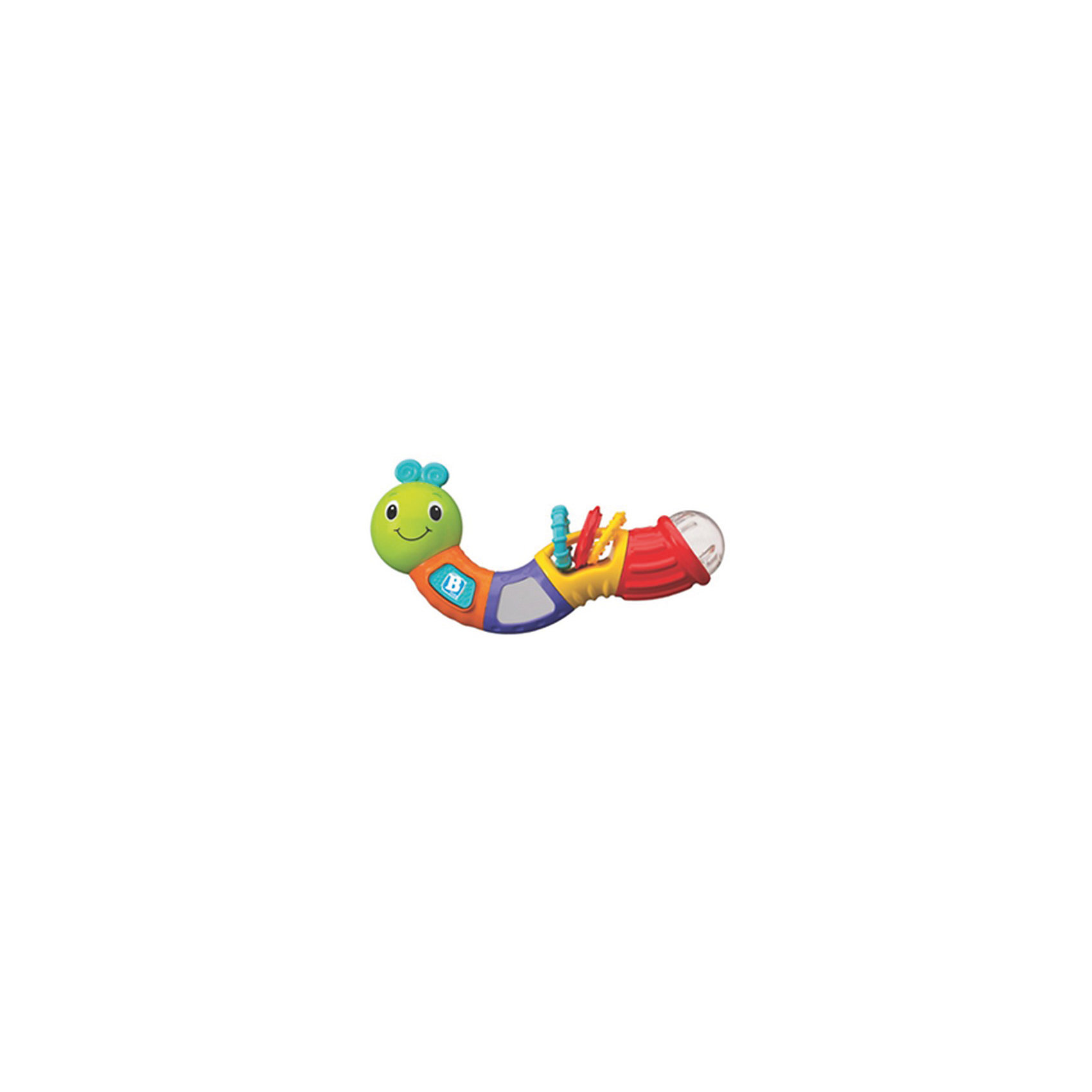 Игрушка Веселая гусеничка, BKids Игрушка Веселая гусеничка, BKidsРазвивающие игрушки<br>Развивать способности ребенка можно с самого раннего возраста. Делая это в игре, малыш всесторонне изучает мир и осваивает новые навыки. Эта игрушка представляет собой погремушку в виде гусеницы с прорезывателем и звуковыми эффектами. <br>Такие игрушки способствуют развитию мелкой моторики, воображения, цвето- и звуковосприятия, тактильных ощущений и обучению. Изделие разработано специально для самых маленьких. Сделано из материалов, безопасных для детей.<br><br>Дополнительная информация:<br><br>цвет: разноцветный;<br>с прорезывателями;<br>возраст: с 3 мес.<br><br>Игрушку Веселая гусеничка от бренда BKids можно купить в нашем интернет-магазине.<br><br>Ширина мм: 65<br>Глубина мм: 65<br>Высота мм: 210<br>Вес г: 300<br>Возраст от месяцев: 3<br>Возраст до месяцев: 36<br>Пол: Унисекс<br>Возраст: Детский<br>SKU: 5055400