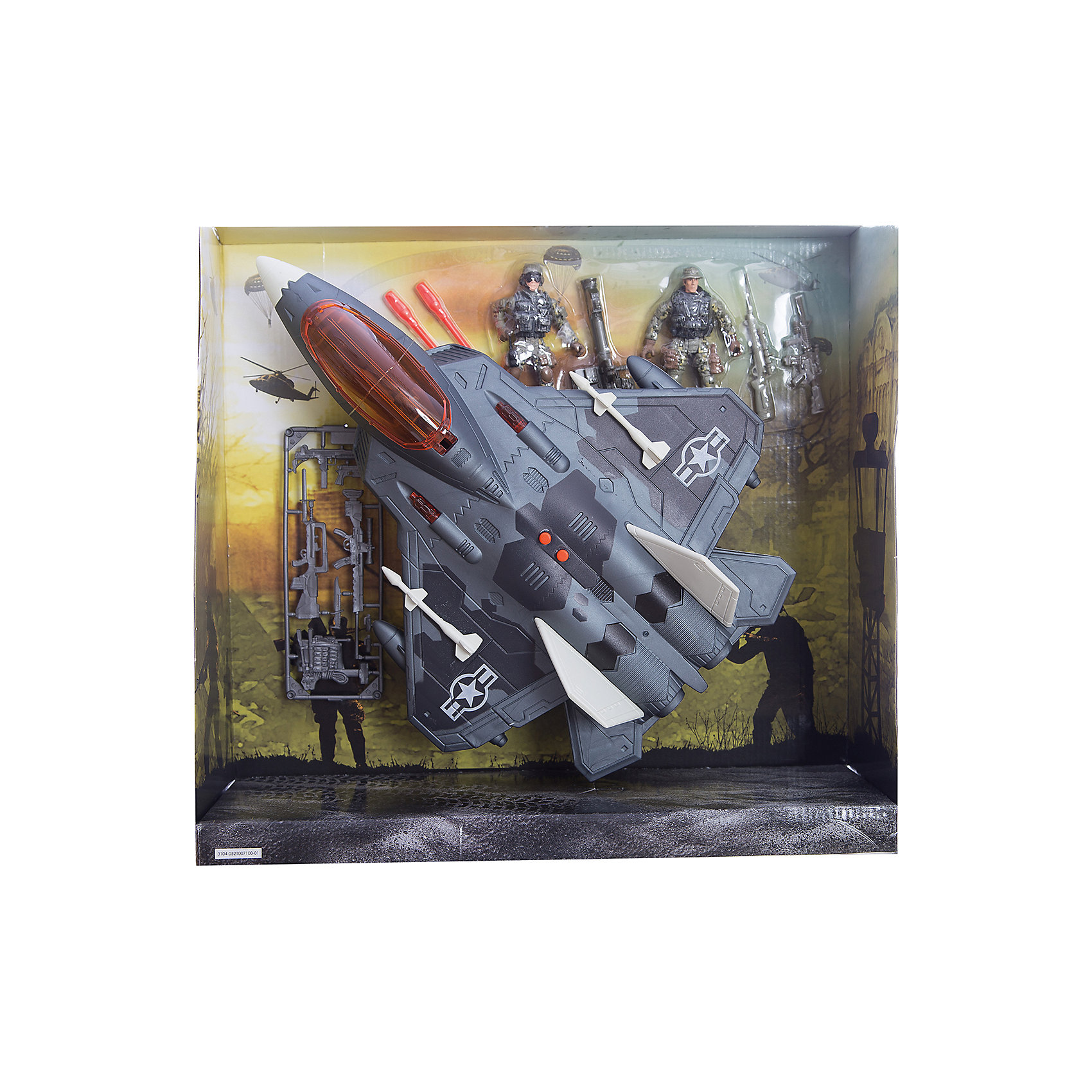 Игровой набор Фронтовой бомбардировщик, Chap Mei Игровой набор Фронтовой бомбардировщик, Chap MeiСолдатики и рыцари<br>Игровой набор Фронтовой бомбардировщик, Chap Mei.<br><br>Характеристики:<br><br>- цвет: разноцветный;<br>- материал: пластик, металл;<br>- работает на батарейках 3 x AG13;<br>- особенности: стреляет ракетами, световые и звуковые эффекты;<br>- вес: 1110 г;<br>- функция трай-ми;<br>- упаковка: коробка;<br>- размер упаковки: 41x13x38 см.<br><br>Игровой набор Фронтовой бомбардировщик, Chap Mei поможет ребенку погрузиться в увлекательный мир боевой техники и секретных спецопераций. В наборе есть фигурки вооруженных солдат, бомбардировщик со световыми и звуковыми эффектами, оснащенный пусковой установкой, которая вращается и стреляет ракетами. Все элементы набора изготовлены из качественного пластика и тщательно детализированы. Игровой набор способствует развитию у ребенка воображения, внимания и мелкой моторики.<br><br>Игровой набор Фронтовой бомбардировщик, Chap Mei можно купить в нашем интернет-магазине.<br><br>Ширина мм: 41<br>Глубина мм: 12<br>Высота мм: 38<br>Вес г: 1110<br>Возраст от месяцев: 36<br>Возраст до месяцев: 2147483647<br>Пол: Мужской<br>Возраст: Детский<br>SKU: 5055438