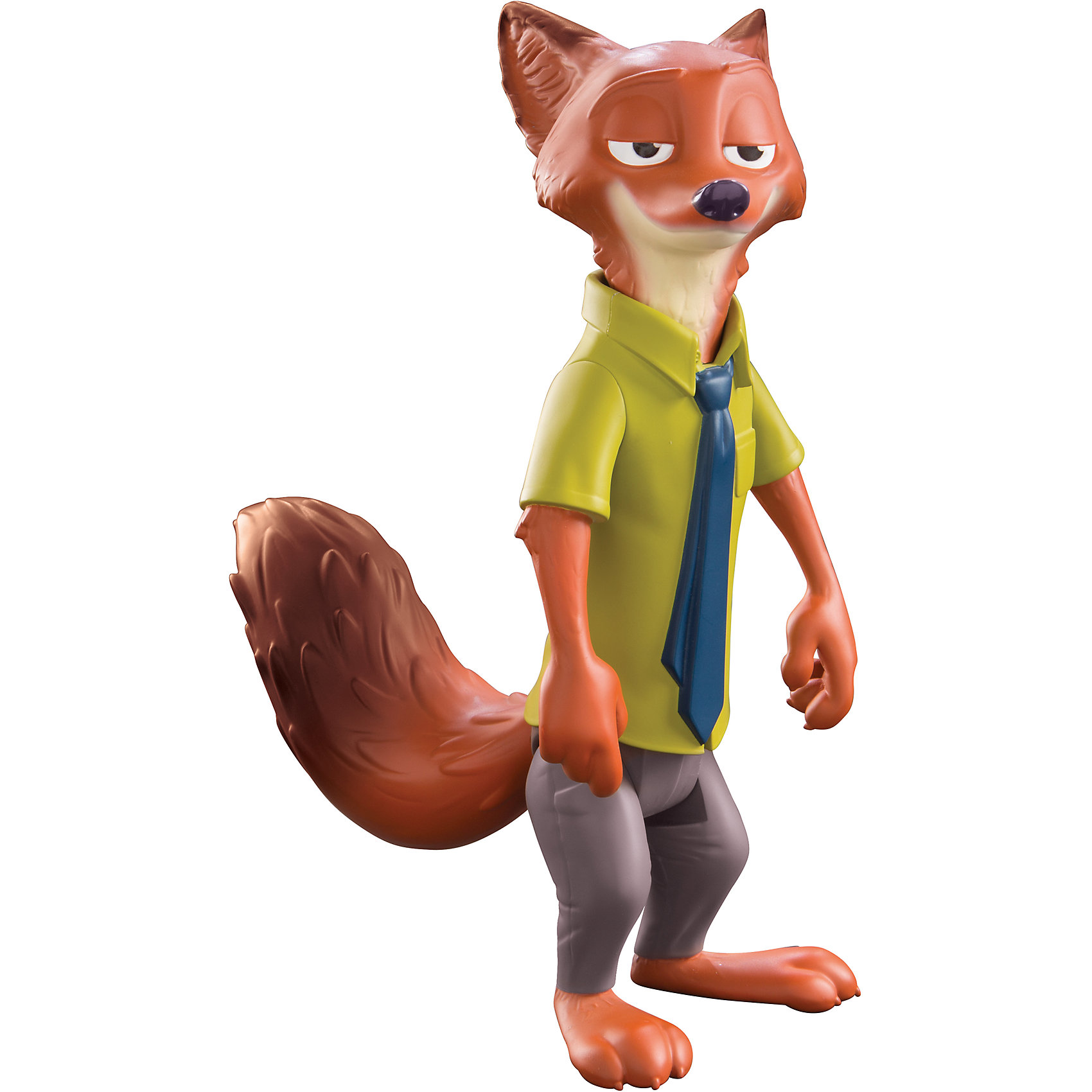 Фигурка Ник Уайлд, 25 см, Зверополис Фигурка Ник Уайлд, 25 см, ЗверополисDisney Зверополис<br>Фигурка Ник Уайлд, 25 см, Зверополис<br><br>Характеристики игровой фигурки Tomy:<br><br>• высота фигурки: 25 см;<br>• материал: пластик;<br>• размер упаковки: 33х7х10 см<br><br>Хитрый лис Ник Уайлд – персонаж мультфильма «Зверополис», с которым можно обыгрывать различные детективные сюжеты. Лис Ник Уайлд носит рубашку и галстук. Нижние конечности подвижны, лис может занять положение «сидя». Голова героя поворачивается. Пластиковая фигурка лиса – полное воплощение полюбившего экранного героя в игрушку. <br><br>Фигурку Ник Уайлд, 25 см, Зверополис можно купить в нашем интернет-магазине.<br><br>Ширина мм: 110<br>Глубина мм: 90<br>Высота мм: 270<br>Вес г: 310<br>Возраст от месяцев: 36<br>Возраст до месяцев: 2147483647<br>Пол: Унисекс<br>Возраст: Детский<br>SKU: 5064289