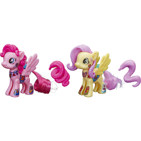 Флаттершай и Пинки Пай, стильные пони Создай свою пони, My little Pony, B3589/B4970 Флаттершай и Пинки Пай, стильные пони Создай свою пони, My little Pony, B3589/B4970Фигурки из мультфильмов<br>Стильные пони Создай свою пони, My little Pony, B3589/B4970.<br><br>Характеристики:<br><br>- В наборе: две фигурки пони (каждая из двух половинок) Флаттершай и Пинки Пай, две пары красивых резных крыльев, две пряди, две пластмассовые гривы, два пластмассовых хвоста, наклейки<br>- Можно комбинировать с другими наборами серии<br>- Материал: высококачественная пластмасса<br>- Размер упаковки: 21x14x2,5 см.<br><br>Игровой набор Создай свою пони станет приятным подарком для девочки - поклонницы мультсериала Моя маленькая пони. Дружба - это чудо!. Малышка сможет самостоятельно соединить две части пони вместе и создать неповторимый образ для Флаттершай и Пинки Пай, подобрав гриву, хвостик и крылышки для своих любимиц. Игрушки выполнены из высококачественной пластмассы и имеют поразительное сходство с героями мультсериала. Игровой набор позволит придумать множество разных сюжетных линий, историй и развить фантазию и мелкую моторику. Фигурки отлично впишутся в коллекцию девочки и подарят ей множество положительных эмоций. Детали набора можно комбинировать с элементами из других наборов Создай свою пони.<br><br>Набор Стильные пони Создай свою пони, My little Pony, B3589/B4970 можно купить в нашем интернет-магазине.<br><br>Ширина мм: 25<br>Глубина мм: 140<br>Высота мм: 490<br>Вес г: 180<br>Возраст от месяцев: 48<br>Возраст до месяцев: 144<br>Пол: Женский<br>Возраст: Детский<br>SKU: 5064680