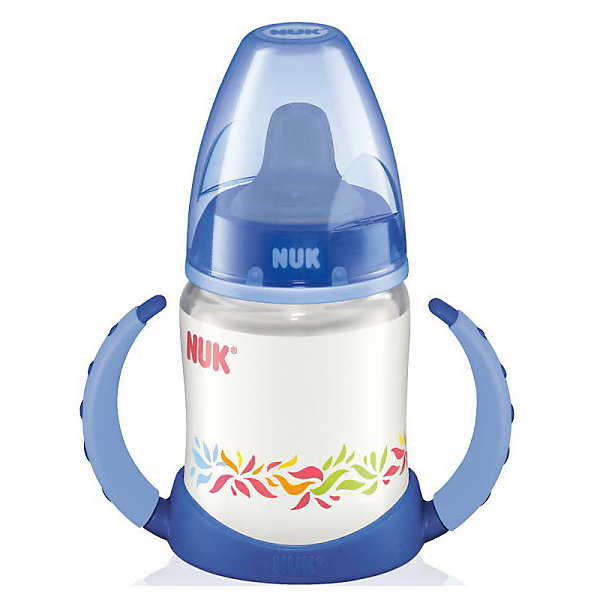 Бутылочка First Choice, 150 мл., NUK, синий Бутылочка First Choice, 150 мл., NUK, синий110 - 180 мл.<br>Характеристики изделия:<br><br>- объем: 150 мл;<br>- цвет: разноцветный;<br>- материал: латекс, полипропилен;<br>- широкое горло;<br>- размер соски: 1, S.<br><br>Детские товары существенно облегчают жизнь молодым мамам. Но существует множество необходимых вещей для материнства. К таким относится обыкновенная пластиковая бутылочка для вскармливания младенца. <br>Данная модель оптимально подходит для детей на смешанном вскармливании. Мягкий материал соски подойдет для самых маленьких. Есть 2 вида соски. Бутылочка легко очищается от любых поверхностных загрязнений, так как имеет удобное широкое горлышко. Оптимальный объем позволит использовать бутылочку для малышей от 0 до шести месяцев.<br><br>Бутылочку First Choice от производителя NUK можно купить в нашем магазине.<br><br>Ширина мм: 120<br>Глубина мм: 65<br>Высота мм: 185<br>Вес г: 133<br>Возраст от месяцев: 0<br>Возраст до месяцев: 6<br>Пол: Унисекс<br>Возраст: Детский<br>SKU: 5065238