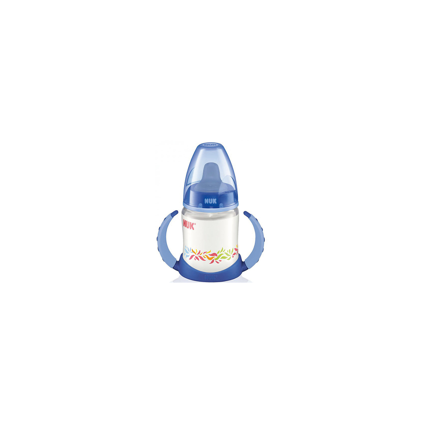 Бутылочка First Choice, 150 мл., NUK, синий Бутылочка First Choice, 150 мл., NUK, синийБутылочки и аксессуары<br>Характеристики изделия:<br><br>- объем: 150 мл;<br>- цвет: разноцветный;<br>- материал: латекс, полипропилен;<br>- широкое горло;<br>- размер соски: 1, S.<br><br>Детские товары существенно облегчают жизнь молодым мамам. Но существует множество необходимых вещей для материнства. К таким относится обыкновенная пластиковая бутылочка для вскармливания младенца. <br>Данная модель оптимально подходит для детей на смешанном вскармливании. Мягкий материал соски подойдет для самых маленьких. Есть 2 вида соски. Бутылочка легко очищается от любых поверхностных загрязнений, так как имеет удобное широкое горлышко. Оптимальный объем позволит использовать бутылочку для малышей от 0 до шести месяцев.<br><br>Бутылочку First Choice от производителя NUK можно купить в нашем магазине.<br><br>Ширина мм: 120<br>Глубина мм: 65<br>Высота мм: 185<br>Вес г: 133<br>Возраст от месяцев: 0<br>Возраст до месяцев: 6<br>Пол: Унисекс<br>Возраст: Детский<br>SKU: 5065238