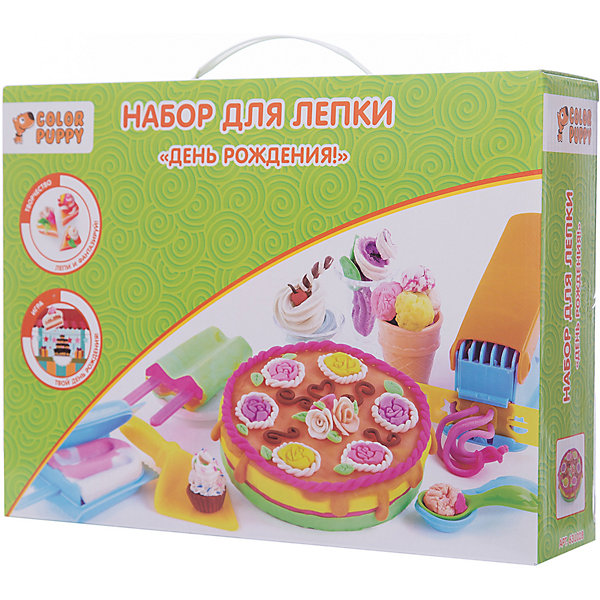 Набор для лепки День рождения!, тесто 250 г Набор для лепки День рождения!, тесто 250 гНаборы для лепки<br>Набор для лепки День рождения!. Заполни форму тестом и выложи на тарелочку. Делай так слой за слоем, пока не получишь торт нужной высоты. Легко и просто сделать мороженое! Смешай тесто различных цветов и выложи в формы. Тесто для лепки имеет в составе пищевые ингредиенты: муку, соль, воду, пищевые красители. Безопасное для детей. Не прилипает к рукам, одежде, поверхностям. Очень мягкое и пластичное. Без ароматизаторов. Подходит для начинающих маленьких скульпторов. Занятие лепкой способствует воспитанию усидчивости, развивает пространственное мышление, фантазию и мелкую моторику рук.<br><br>Ширина мм: 310<br>Глубина мм: 230<br>Высота мм: 75<br>Вес г: 829<br>Возраст от месяцев: 36<br>Возраст до месяцев: 108<br>Пол: Унисекс<br>Возраст: Детский<br>SKU: 5078382