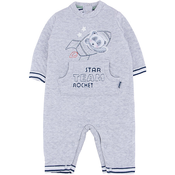 Ползунки для мальчика CHICCO Ползунки для мальчика CHICCOКомбинезоны<br>Комбинезон CHICCO для мальчика<br><br>Характеристики:<br><br>Фактура материала: трикотаж<br>Вид застежки: кнопки сзади и на штанишках<br>Длина рукава: длинные<br>Стопа: открытая<br>Наличие карманов: карман-муфта<br>Принт: сублимированная печать Мишка-космонавт<br><br>Состав: 75% хлопок, 25% полиэстер<br><br>Комбинезон CHICCO для мальчика, светло-серый можно купить в нашем интернет-магазине.<br><br>Ширина мм: 157<br>Глубина мм: 13<br>Высота мм: 119<br>Вес г: 200<br>Цвет: светло-серый<br>Возраст от месяцев: 0<br>Возраст до месяцев: 3<br>Пол: Мужской<br>Возраст: Детский<br>Размер: 56,74,68,62<br>SKU: 5082722