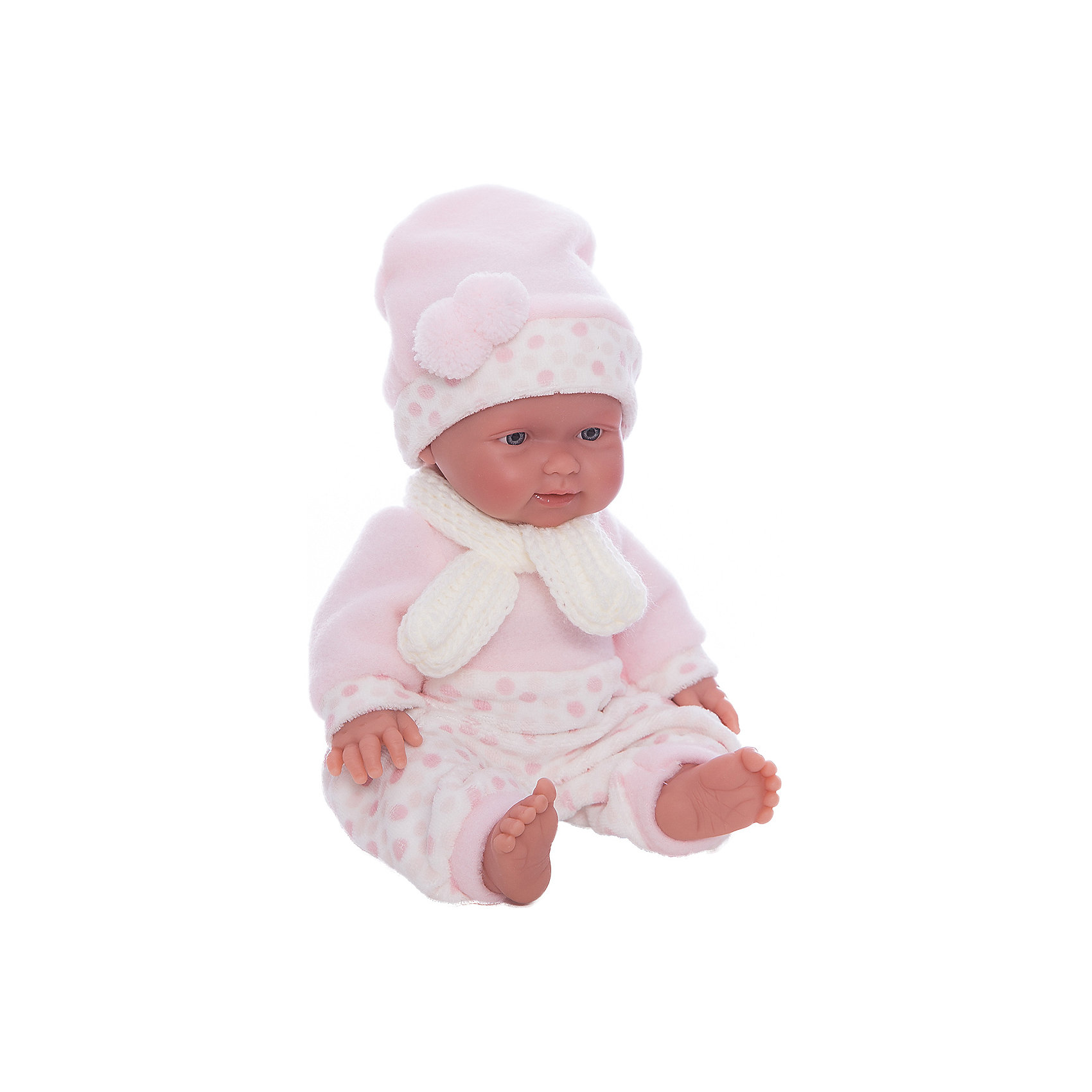 Кукла БэбитаРоза, 26 см, Llorens Кукла БэбитаРоза, 26 см, LlorensБренды кукол<br>Характеристики:<br><br>• Предназначение: для сюжетно-ролевых игр<br>• Тип куклы: мягконабивная<br>• Пол куклы: девочка <br>• Волосы: прорисованные<br>• Материал: поливинилхлорид, пластик, текстиль<br>• Цвет: голубой, белый<br>• Высота куклы: 26 см<br>• Комплектация: кукла, комбинезон, шарфик, шапочка<br>• Вес: 650 г<br>• Размеры упаковки (Д*В*Ш): 20*37*10 см<br>• Упаковка: подарочная картонная коробка <br>• Особенности ухода: допускается деликатная стирка без использования красящих и отбеливающих средств предметов одежды куклы<br><br>Кукла Бэбита Роза 26 см – пупс, производителем которого является всемирно известный испанский кукольный бренд Llorens. Куклы этой торговой марки имеют свою неповторимую внешность и целую линейку образов как пупсов, так и кукол-малышей. Игрушки выполнены из сочетания поливинилхлорида и пластика, что позволяет с высокой долей достоверности воссоздать физиологические и мимические особенности маленьких детей. При изготовлении кукол Llorens используются только сертифицированные материалы, безопасные и не вызывающие аллергических реакций. Волосы у кукол-пупсов прорисованные; ручки и ножки двигаются.<br>Кукла Бэбита Роза 26 см выполнена в образе очаровательной малышки: голубые глазки и пухлые щечки создают невероятно очаровательный и милый образ. В комплект одежды Бэбиты Розы входит теплый комбинированный комбинезончик, шапочка с ушками и шарфик. <br>Кукла Бэбита Роза 26 см – это идеальный вариант для подарка к различным праздникам и торжествам.<br><br>Куклу Бэбиту Розу 26 см можно купить в нашем интернет-магазине.<br><br>Ширина мм: 20<br>Глубина мм: 37<br>Высота мм: 10<br>Вес г: 650<br>Возраст от месяцев: 36<br>Возраст до месяцев: 84<br>Пол: Женский<br>Возраст: Детский<br>SKU: 5086923
