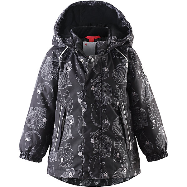 Куртка Bjorn Reimatec® Reima Куртка Bjorn Reimatec® ReimaВерхняя одежда<br>Куртка от финского бренда Reimatec® Reima.<br>Зимняя куртка для малышей. Все швы проклеены и водонепроницаемы. Водо- и ветронепроницаемый, «дышащий» и грязеотталкивающий материал. Гладкая подкладка из полиэстра. Безопасный, отстегивающийся и регулируемый капюшон. Эластичные манжеты. Регулируемый подол. Два кармана на молнии. Принт по всей поверхности. Безопасные светоотражающие детали.<br>Рекомендация по уходу:<br>Стирать по отдельности, вывернув наизнанку. Застегнуть молнии и липучки. Стирать моющим средством, не содержащим отбеливающие вещества. Полоскать без специального средства. Во избежание изменения цвета изделие необходимо вынуть из стиральной машинки незамедлительно после окончания программы стирки. Можно сушить в сушильном шкафу или центрифуге (макс. 40° C).<br>Состав:<br>100% ПЭ, ПУ-покрытие<br>Вес утеплителя:160 g<br><br>Ширина мм: 356<br>Глубина мм: 10<br>Высота мм: 245<br>Вес г: 519<br>Цвет: черный<br>Возраст от месяцев: 6<br>Возраст до месяцев: 9<br>Пол: Мужской<br>Возраст: Детский<br>Размер: 74,98,92,86,80<br>SKU: 5086977