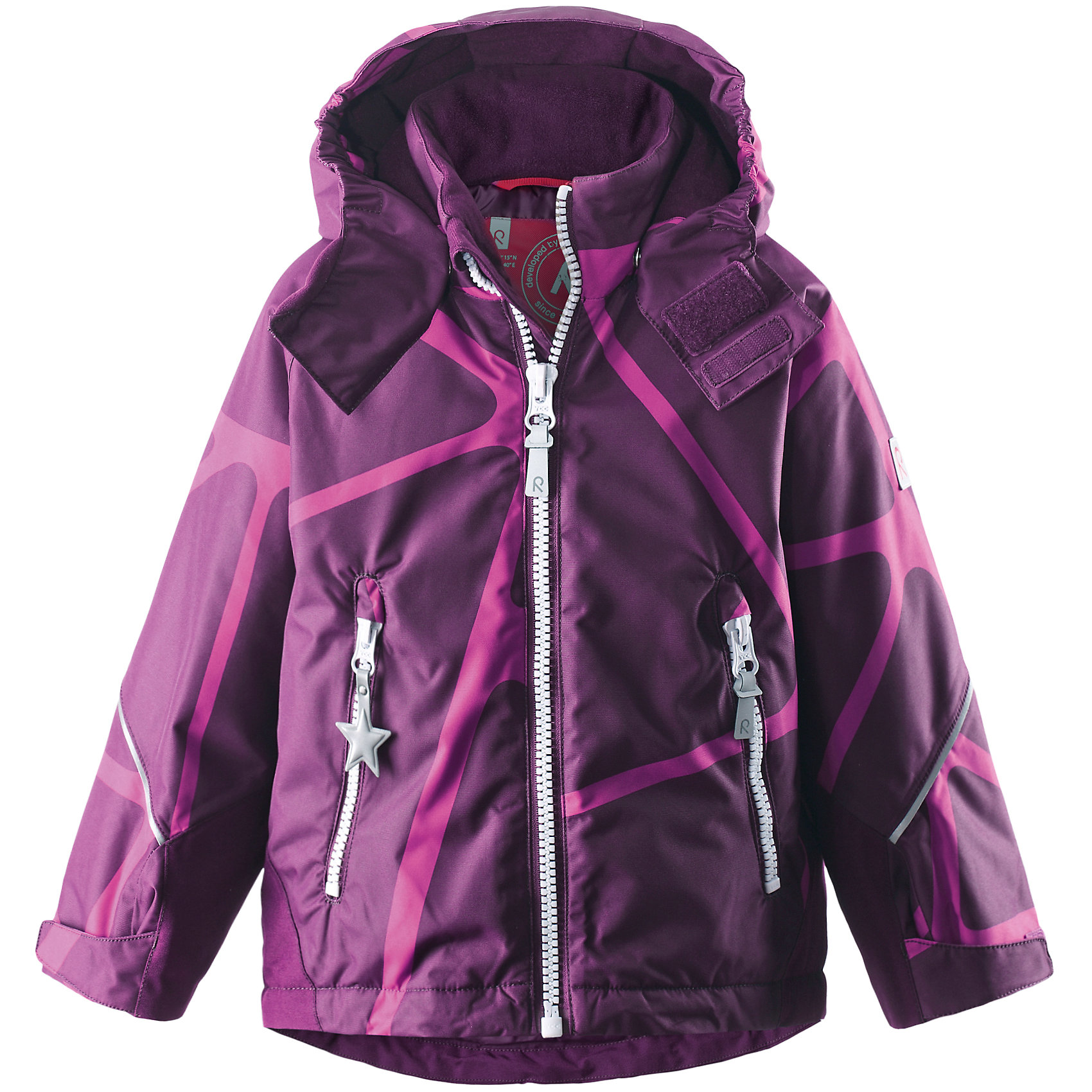 Куртка Kiddo Kide Reima Куртка Kiddo Kide ReimaОдежда<br>Куртка от финского бренда Reima.<br>Зимняя куртка для детей. Основные швы проклеены и не пропускают влагу. Прочные усиленные вставки на рукавах и спинке. Водо- и ветронепроницаемый, «дышащий» и грязеотталкивающий материал. Гладкая подкладка из полиэстра. Безопасный, съемный капюшон. Регулируемые манжеты и подол. Два кармана на молнии. Принт по всей поверхности. Безопасные светоотражающие детали.<br>Рекомендация по уходу:<br>Стирать по отдельности, вывернув наизнанку. Застегнуть молнии и липучки. Стирать моющим средством, не содержащим отбеливающие вещества. Полоскать без специального средства. Во избежание изменения цвета изделие необходимо вынуть из стиральной машинки незамедлительно после окончания программы стирки. Сушить при низкой температуре.<br>Состав:<br>100% ПЭ, ПУ-покрытие<br>Вес утеплителя:160 g<br><br>Ширина мм: 356<br>Глубина мм: 10<br>Высота мм: 245<br>Вес г: 519<br>Цвет: фиолетовый<br>Возраст от месяцев: 108<br>Возраст до месяцев: 120<br>Пол: Женский<br>Возраст: Детский<br>Размер: 140,104,128,134<br>SKU: 5087038