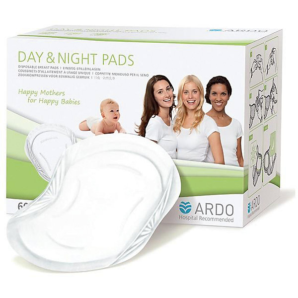 Одноразовые прокладки для бюстгальтера DAY & NIGHT PADS, ARDO, 60 шт