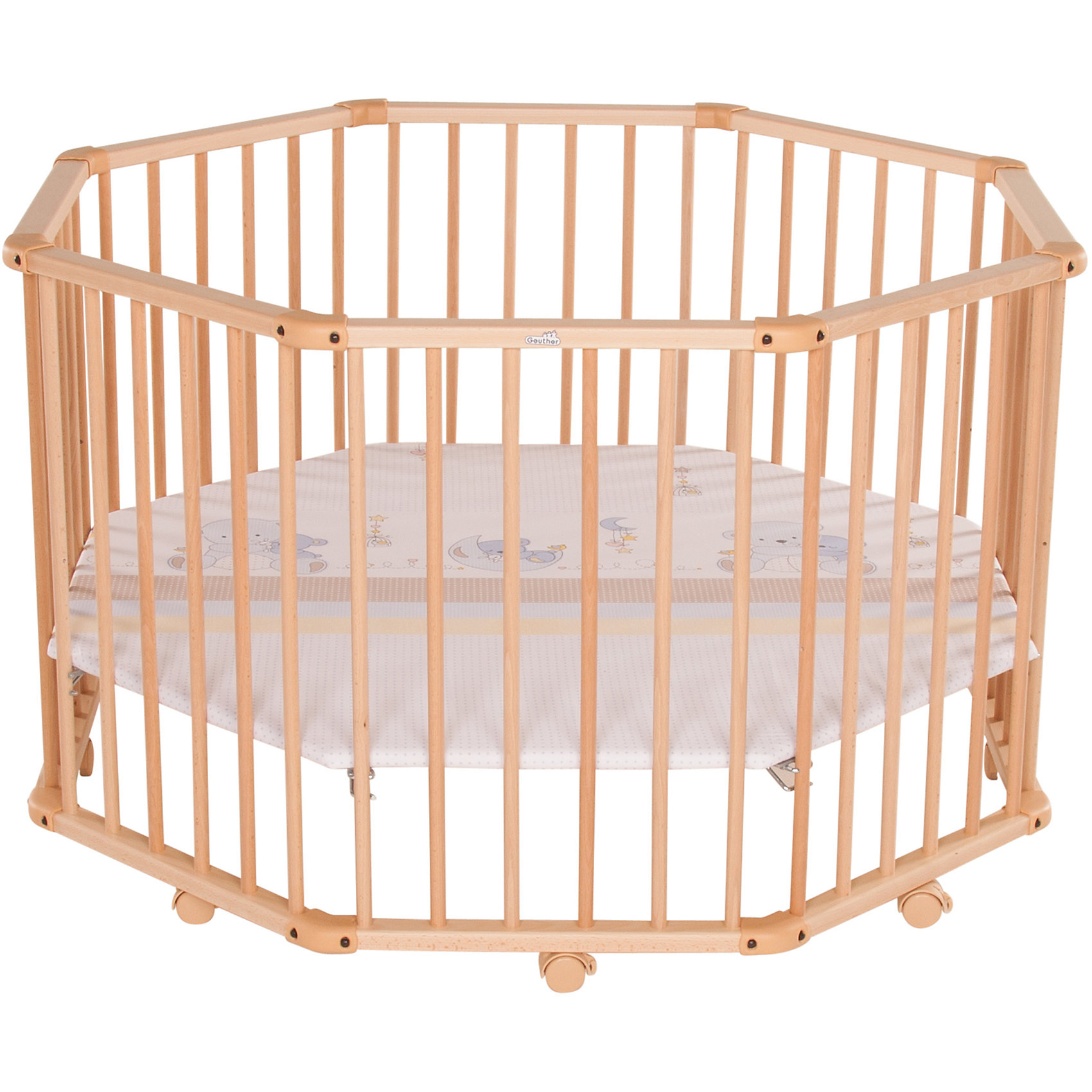 Geuther Манеж Octo-Parc 113*113 см, Geuther, натуральный манеж globex 1101 классик yellow