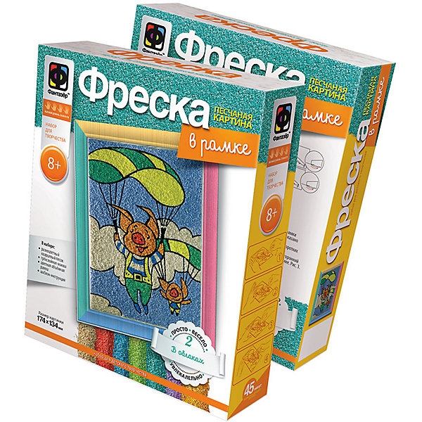 Фреска В облаках Фреска В облакахКартины из песка<br>Вы держите в руках уникальную игрушку - набор для создания песчаной картины. При помощи оригинальной трёхслойной основы и специального цветного песка Вы сможете без труда создатьнеобычную песчаную картину, которая станет отличным украшением комнаты или кабинета и объектом гордости Вашего ребенка. Процесс создания прост и увлекателен, он расскажет Вашему ребенку многое о свойствах различных материалов и доставит огромное удовольствие. Вас ждет интересное занятие и великолепный результат.Желаем творческих успехов!<br><br>Ширина мм: 185<br>Глубина мм: 50<br>Высота мм: 220<br>Вес г: 380<br>Возраст от месяцев: 60<br>Возраст до месяцев: 120<br>Пол: Унисекс<br>Возраст: Детский<br>SKU: 5092665