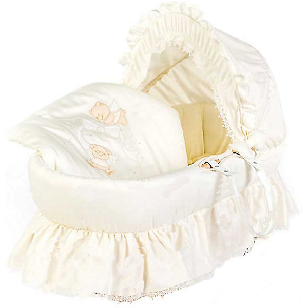 Корзина для переноски SWEET ANGELS, Italbaby, бежевый Корзина для переноски SWEET ANGELS, Italbaby, бежевыйКолыбели-люльки для новорожденных<br>Стильная детская переносная люлька со складным капюшоном непременно понравится Вашему ребенку! База выполнена из плетеной ивовой лозы. Белье - шелковистый хлопок высочайшего качества.<br>В комплекте: матрас, подушка, одеяло и текстильная отделка из 100% хлопка. <br><br>Дополнительная информация:<br><br>- Цвет: бежевый.<br>- Деревянная подставка под колыбель в комплект НЕ входит, ее можно купить отдельно.<br>- Размер: 60х50х86 см.<br>- Высота при сложенном капюшоне: 26 см. <br>- Вес в упаковке: 3250 г.<br><br>Купить корзину для переноски SWEET ANGELS в бежевом цвете, можно в нашем магазине.<br><br>Ширина мм: 900<br>Глубина мм: 600<br>Высота мм: 300<br>Вес г: 12000<br>Возраст от месяцев: 0<br>Возраст до месяцев: 6<br>Пол: Унисекс<br>Возраст: Детский<br>SKU: 5093575