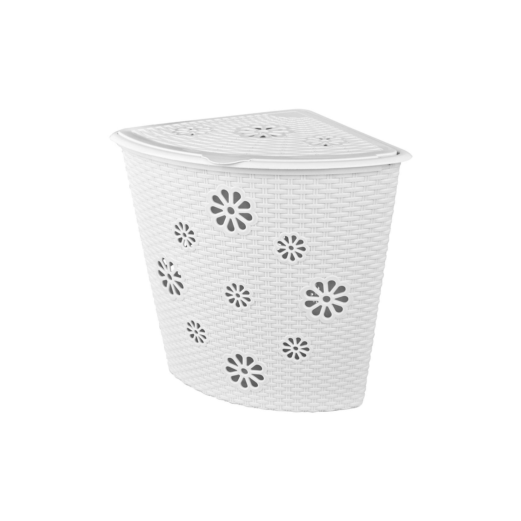 Корзина для белья Плетёнка(500х385х460), Alternativa, белый Корзина для белья Плетёнка(500х385х460), Alternativa, белыйВанная комната<br>Характеристики:<br><br>• Предназначение: для белья<br>• Материал: пластик<br>• Цвет: белый<br>• Размер (Д*Ш*В): 50*38,5*46 см<br>• Форма: угловая<br>• Объем: 35 л<br>• Наличие крышки<br>• Особенности ухода: разрешается мыть теплой водой<br><br>Корзина для белья Плетёнка (500х385х460), Alternativa, белый изготовлена отечественным производителем ООО ЗПИ Альтернатива, который специализируется на выпуске широкого спектра изделий из пластика. Корзина выполнена из экологически безопасного пластика, устойчивого к механическим повреждениям, корпус оформлен имитацией плетения из лозы, по центру имеются отверстия в форме цветов, которые обеспечивают циркуляцию воздуха, в комплекте предусмотрена крышка. Изделие имеет удобную форму, достаточно легкое в уходе. Корзину для белья Плетёнка(500х385х460), Alternativa, белую можно использовать не только для белья, но и для хранения игрушек.<br><br>Корзину для белья Плетёнка (500х385х460), Alternativa, белую можно купить в нашем интернет-магазине.<br><br>Ширина мм: 385<br>Глубина мм: 500<br>Высота мм: 460<br>Вес г: 1466<br>Возраст от месяцев: 6<br>Возраст до месяцев: 588<br>Пол: Женский<br>Возраст: Детский<br>SKU: 5096612