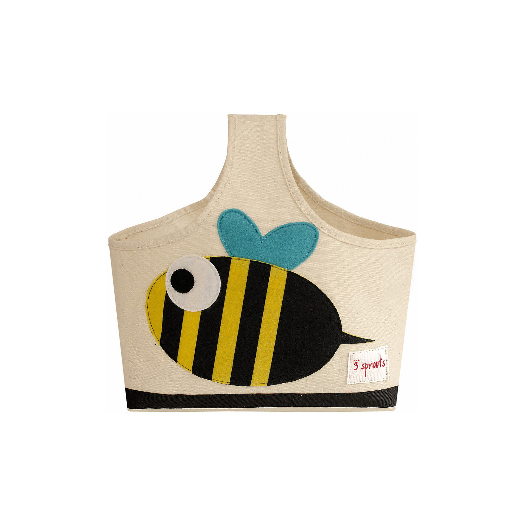 Сумочка для хранения детских принадлежностей Пчёлка (Black&Yellow Bee), 3 Sprouts Сумочка для хранения детских принадлежностей Пчёлка (Black&Yellow Bee), 3 SproutsПорядок в детской<br>Яркая сумочка - это идеальное решение для хранения детских принадлежностей. Изготовленная из хлопкового брезента и фетра, она является прекрасным контейнером для хранения и переноски любых детских принадлежностей.<br><br>Дополнительная информация:<br><br>- Размер: 38x30x14 см.<br>- Материал: хлопок, фетр, полиэстер.<br>- Орнамент: Пчелка.<br><br>Купить сумочку для хранения детских принадлежностей Пчелка (Black&Yellow Bee), можно в нашем магазине.<br><br>Ширина мм: 320<br>Глубина мм: 240<br>Высота мм: 20<br>Вес г: 234<br>Возраст от месяцев: 6<br>Возраст до месяцев: 84<br>Пол: Унисекс<br>Возраст: Детский<br>SKU: 5098230