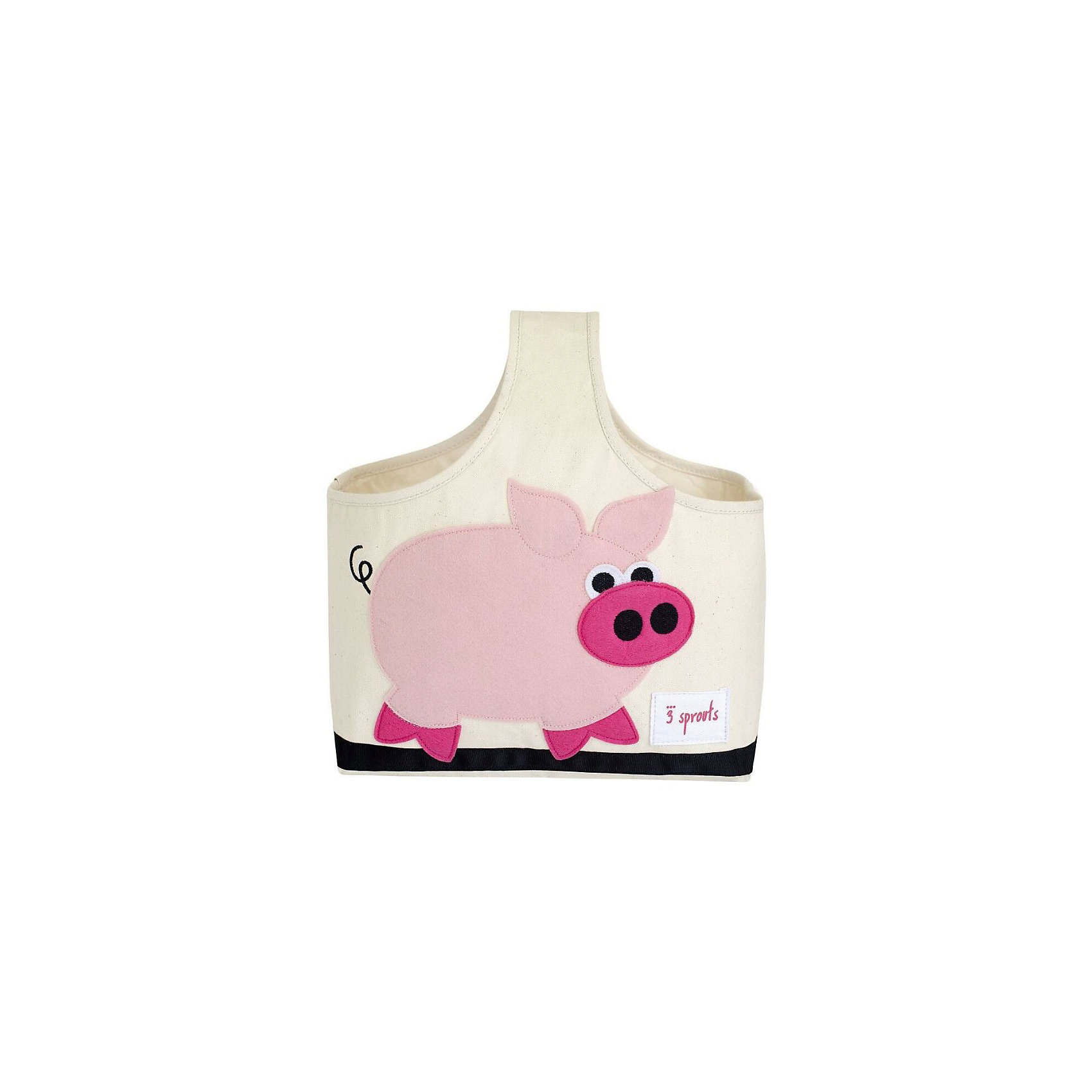 Сумочка для хранения детских принадлежностей Свинка (Pink Pig), 3 Sprouts Сумочка для хранения детских принадлежностей Свинка (Pink Pig), 3 SproutsПорядок в детской<br>Яркая сумочка - это идеальное решение для хранения детских принадлежностей. Изготовленная из хлопкового брезента и фетра, она является прекрасным контейнером для хранения и переноски любых детских принадлежностей.<br><br>Дополнительная информация:<br><br>- Размер: 38x30x14 см.<br>- Материал: хлопок, фетр, полиэстер.<br>- Орнамент: Свинка.<br><br>Купить сумочку для хранения детских принадлежностей Свинка (Pink Pig), можно в нашем магазине.<br><br>Ширина мм: 320<br>Глубина мм: 240<br>Высота мм: 20<br>Вес г: 234<br>Возраст от месяцев: 6<br>Возраст до месяцев: 84<br>Пол: Унисекс<br>Возраст: Детский<br>SKU: 5098233