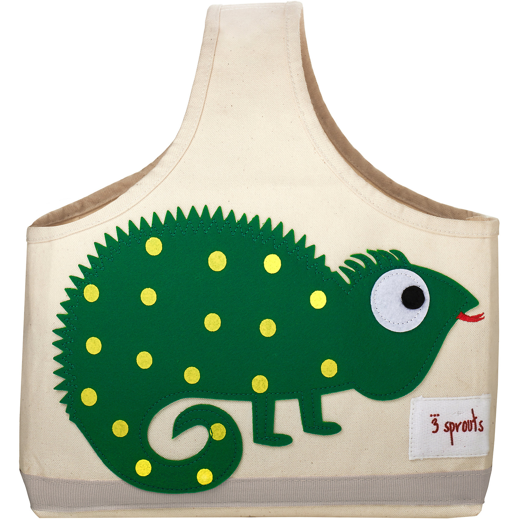 Сумочка для хранения детских принадлежностей Игуана (Green Iguana), 3 Sprouts Сумочка для хранения детских принадлежностей Игуана (Green Iguana), 3 SproutsПорядок в детской<br>Яркая сумочка - это идеальное решение для хранения детских принадлежностей. Изготовленная из хлопкового брезента и фетра, она является прекрасным контейнером для хранения и переноски любых детских принадлежностей.<br><br>Дополнительная информация:<br><br>- Размер: 38x30x14 см.<br>- Материал: хлопок, фетр, полиэстер.<br>- Орнамент: Игуана.<br><br>Купить сумочку для хранения детских принадлежностей Игуана (Green Iguana), можно в нашем магазине.<br><br>Ширина мм: 320<br>Глубина мм: 240<br>Высота мм: 20<br>Вес г: 234<br>Возраст от месяцев: 6<br>Возраст до месяцев: 84<br>Пол: Унисекс<br>Возраст: Детский<br>SKU: 5098235
