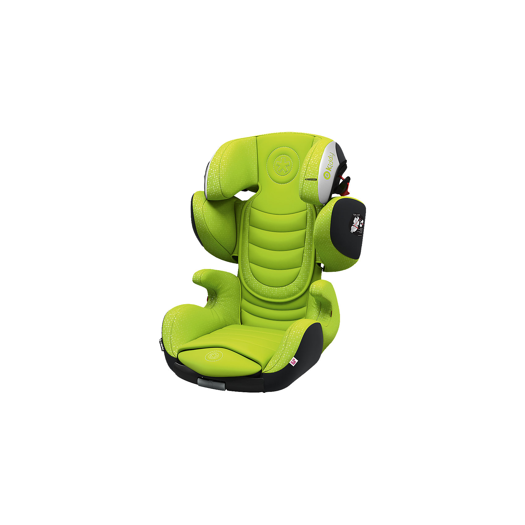 Автокресло Kiddy Cruiserfix 3, 15-36кг., Lime Green Автокресло Kiddy Cruiserfix 3, 15-36кг., Lime GreenГруппа 2-3 (От 15 до 36 кг)<br>Kiddy Cruiserfix 3 - детское автосиденье, обеспечивающее безопасность ребенку возрастом от 4 до 12 лет по максимально возможным показателям защиты из всех, какие только можно представить.Улучшенная защита при боковом ударе (Side Impact Protection).Амортизатор Кидди (Kiddy Shock Absorber).Дышащее волокно Thermotex.Удобные подлокотники.Универсальная конструкция механизма рамы позволяет одним действием руки изменить размер автокресла, подогнав его до подходящих размеров для всех детей возрастной категории 2/3. При увеличении высоты подголовника, кресло одновременно раздвигается в ширину.Система креплений K-fix:такой тип присоединения хорош тем, что фитинги легко можно убирать, чтобы использовать сиденье в машинах, не имеющих систему Isofix.Прочный съемный чехол можно стирать при 30°С .<br>Вес:7,6кг<br>Внешние размеры кресла:<br>Высота 65-83см<br>Ширина 55-64см<br>Глубина 45-50см<br>Внутренние размеры кресла:<br>Ширина подголовника 21см<br>Ширина плечевой зоны 31-41см<br>Ширина тазовой области 30см<br>Высота спинки 37-55см<br>Глубина сидушки 37-42см<br>Углы наклона 90-115 градусов (в зависимости от типа автомобиля)<br><br>Ширина мм: 739<br>Глубина мм: 518<br>Высота мм: 501<br>Вес г: 8894<br>Цвет: зеленый<br>Возраст от месяцев: 36<br>Возраст до месяцев: 144<br>Пол: Унисекс<br>Возраст: Детский<br>SKU: 5105441