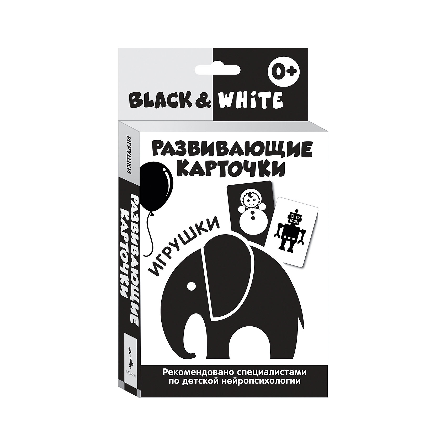 Развивающие карточки Black & White. Игрушки Развивающие карточки Black & White. ИгрушкиРосмэн<br>Характеристики товара:<br><br>- цвет: черно-белый;<br>- материал: бумага;<br>- количество карточек: 16;<br>- формат: 20,0 x 11,2 см;<br>- возраст: 0+;<br>- обложка: картонная коробка.<br><br>Развивающие карточки – отличный вариант для раннего обучения ребенка и дальнейшей его подготовке школе. Набор тренирует зрительную память и восприятие. Комплект содержит 16 карточек с контрастными изображениями из картона. В наборе есть инструкция для родителей, разработанная специализированными нейропсихологами. Все материалы, использованные при производстве издания, соответствуют всем стандартам качества и безопасности. <br><br>Издание Развивающие карточки Black & White. Игрушки от компании Росмэн можно приобрести в нашем интернет-магазине.<br><br>Ширина мм: 200<br>Глубина мм: 112<br>Высота мм: 20<br>Вес г: 220<br>Возраст от месяцев: 0<br>Возраст до месяцев: 36<br>Пол: Унисекс<br>Возраст: Детский<br>SKU: 5109864