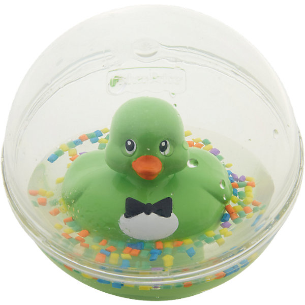 Развивающая игрушка Уточка с плавающими шариками, зеленая, Fisher Price Развивающая игрушка Уточка с плавающими шариками, зеленая, Fisher PriceИгрушки для купания<br>Характеристики товара:<br><br>• возраст от 3 месяцев;<br>• материал: пластик;<br>• диаметр 8,5 см;<br>• размер упаковки 16х13,5х10 см;<br>• вес упаковки 300 гр.;<br>• страна производитель: Китай.<br><br>Развивающая игрушка Уточка с плавающими шариками Fisher Price зеленая сделает купание малыша или игру дома забавными и увлекательными. Игрушка выполнена в виде прозрачного шарика с плавающей внутри уточкой, который малыш может толкать, переворачивать, катать. Внутри шарика разноцветные детали, похожие на конфетти. В процессе игры у малыша развиваются мелкая моторика рук, тактильные ощущения, зрительное восприятие.<br><br>Развивающую игрушку Уточка с плавающими шариками Fisher Price зеленую можно приобрести в нашем интернет-магазине.<br><br>Ширина мм: 176<br>Глубина мм: 142<br>Высота мм: 99<br>Вес г: 230<br>Возраст от месяцев: 3<br>Возраст до месяцев: 24<br>Пол: Унисекс<br>Возраст: Детский<br>SKU: 5117319