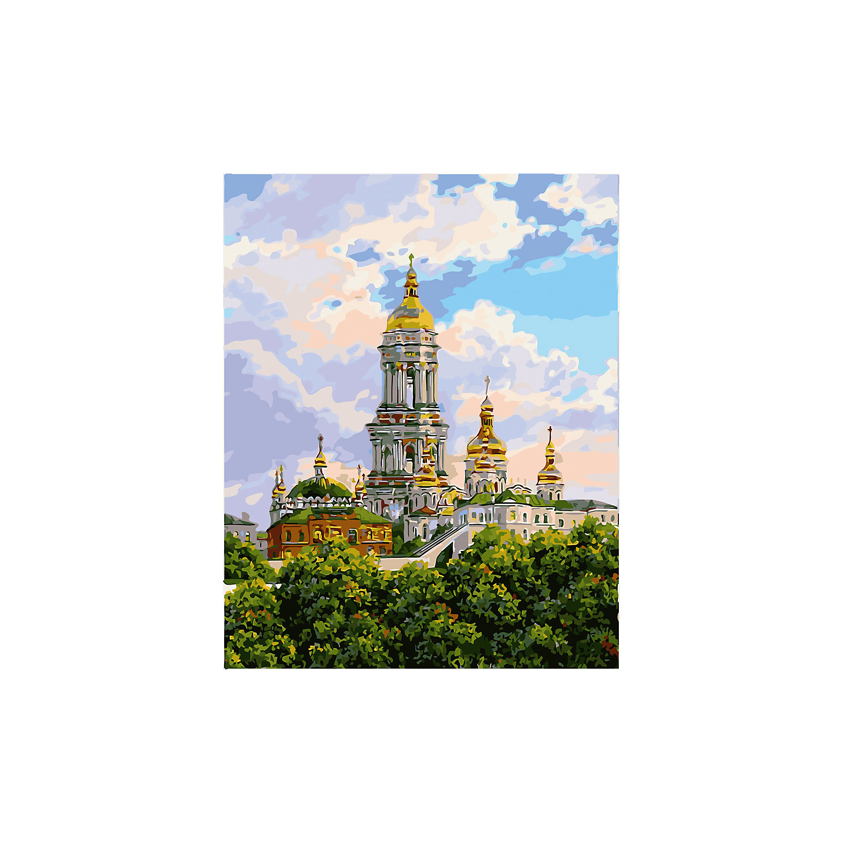 Роспись по номерам Киево-Печерская лавра 40*50 см Роспись по номерам Киево-Печерская лавра 40*50 смПоследняя цена<br>Характеристики товара:<br><br>- цвет: разноцветный;<br>- материал: бумага, акрил;<br>- комплектация: холст на подрамнике, кисти, краски, контрольный рисунок, инструкция;<br>- размер картины: 40х50 см;<br>- размер упаковки: 42х52х3 см.<br><br>Этот набор для рисования станет отличным подарком и для ребенка, и для взрослого. Он помогает развить художественные навыки, поверить в свои силы, а в итоге работы получается произведение искусства, которое может украсить интерьер!<br>Основа комплекта - это полотно на подрамнике размером 40 на 50 сантиметров, на которое нанесены контуры рисунка, а участки пронумерованы. Каждому номеру соответствует баночка с краской определенного оттенка. Для удобного нанесения акриловых красок на водной основе в наборе есть три разные кисти, с их помощью даже мелкие детали можно аккуратно и красиво прорисовать. Чтобы контролировать процесс, можно сверяться с контрольным рисунком, на котором изображена готовая картина.<br>Роспись по такой схеме помогает развивать зрительную память, концентрацию внимания, мелкую моторику и цветовосприятие.<br><br>Роспись по номерам Киево-Печерская лавра 40*50 см можно купить в нашем интернет-магазине.<br><br>Ширина мм: 420<br>Глубина мм: 520<br>Высота мм: 50<br>Вес г: 900<br>Возраст от месяцев: 36<br>Возраст до месяцев: 2147483647<br>Пол: Унисекс<br>Возраст: Детский<br>SKU: 5117384