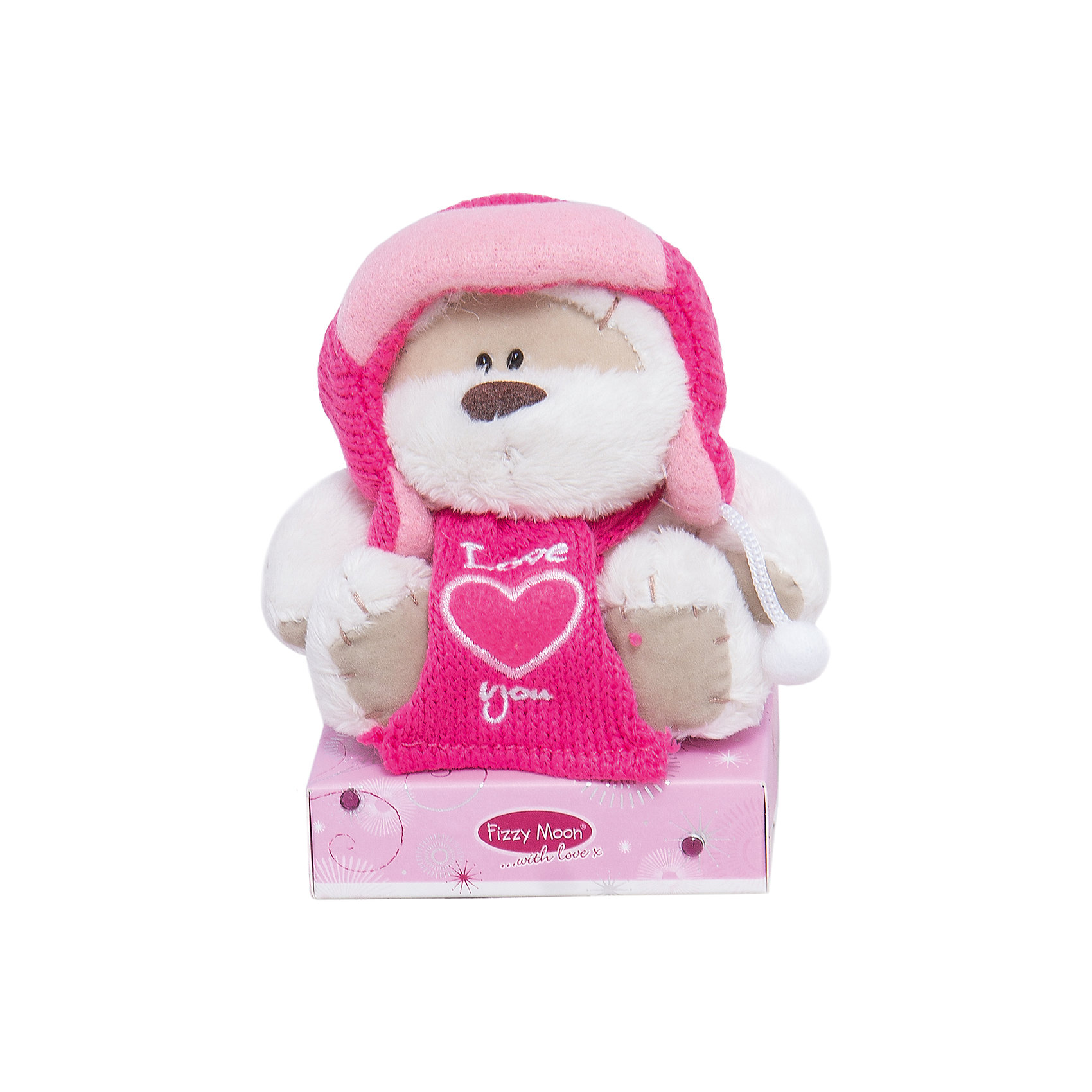 Мишка, 10 см, Fizzy Moon Мишка, 10 см, Fizzy MoonМедвежата<br>Мишка, 10 см, Fizzy Moon (Физзи Мун).<br><br>Характеристики:<br><br>- Размер: 10 см.<br>- Материал: искусственный мех, текстиль<br><br>Сентиментальный медвежонок по имени Физзи Мун в вязаной розовой шапке с помпонами и шарфике с надписью Я тебя Люблю, сидящий на подставке, вызывает только положительные эмоции. Трогательный и обаятельный мишка порадует как детей, так и взрослых. У мишки умилительная смешная мордашка, забавный носик и черные как угольки глазки. Он изготовлен из высококачественных материалов. Fizzy Moon (Физзи Мун) всемирно известный бренд игрушек, который уже завоевал любовь и популярность! Добрый мишка Физзи Мун станет отличным подарком!<br><br>Мишку, 10 см, Fizzy Moon (Физзи Мун) можно купить в нашем интернет-магазине.<br><br>Ширина мм: 70<br>Глубина мм: 50<br>Высота мм: 110<br>Вес г: 70<br>Возраст от месяцев: 36<br>Возраст до месяцев: 2147483647<br>Пол: Женский<br>Возраст: Детский<br>SKU: 5119983