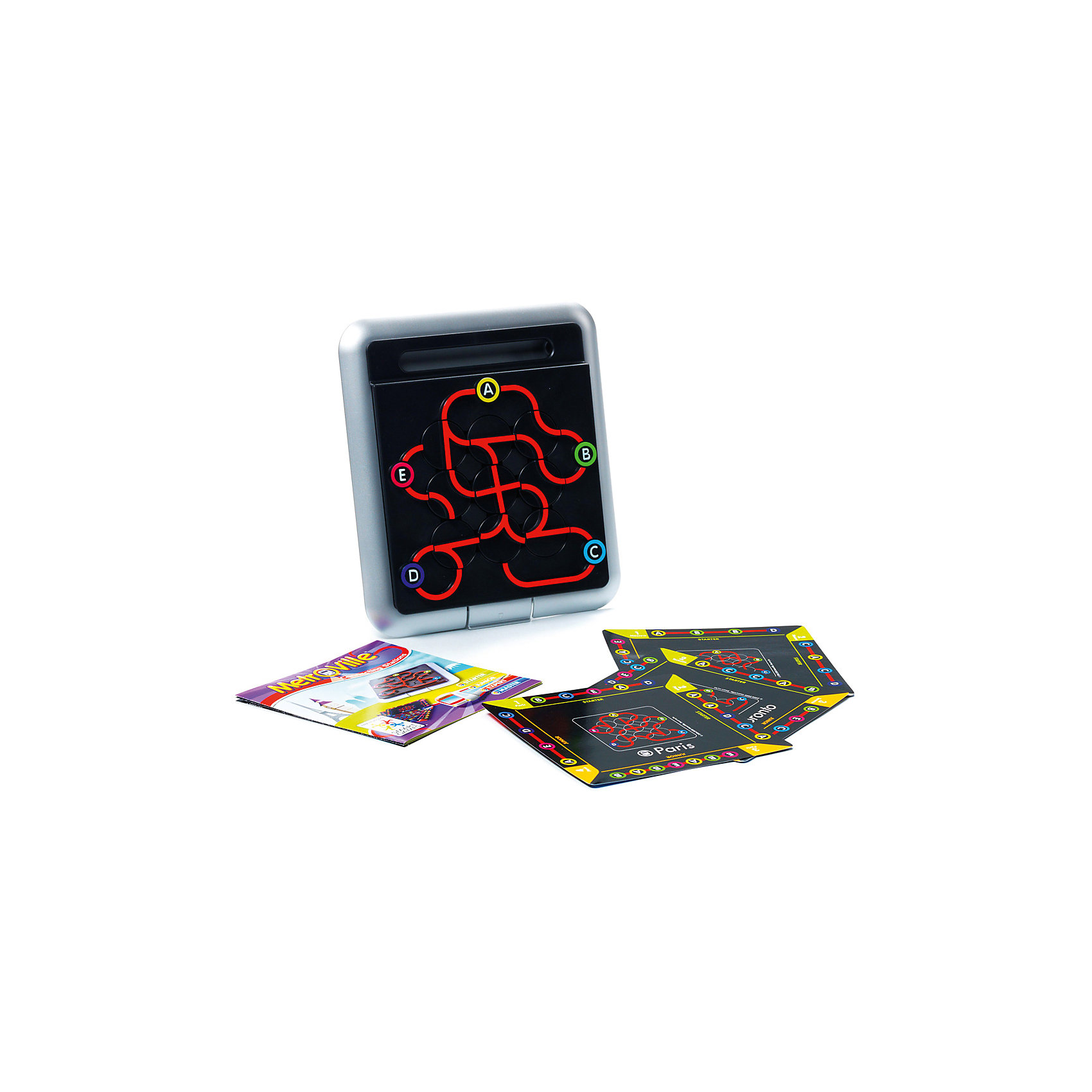 Логическая игра Метро, Bondibon Логическая игра Метро, BondibonНастольные игры<br>Характеристики:<br><br>• Вид игр: настольные игры<br>• Пол: универсальный<br>• Материал: пластик, бумага, картон<br>• Количество игроков: 1<br>• Количество уровней сложности: 4<br>• Количество заданий: 64<br>• Размер (Д*Ш*В): 24*6*24 см<br>• Вес: 470 г<br>• Комплектация: рамка-игровое поле, 9 вращающихся фигурок, 9 карточек с заданиями, инструкция<br><br>Логическая игра Метро, Bondibon – это настольная игра от всемирно известного производителя детских игр развивающей и обучающей направленности. Smart Games – это серия логических игр, предназначенная для одного игрока с несколькими уровнями сложности и множеством заданий. Цель игры Метро заключается в том, чтобы расположить вращающиеся элементы рельсов в соответствии с заданием, указанным в карточке. Элементы игры выполнены из качественного и безопасного пластика, упакованы в картонную коробку. В комплекте имеется инструкция с правилами игры и буклет с заданиями.<br><br>Логические игры Smart Games от Bondibon научат ребенка логическому и пространственному мышлению, концентрации внимания и выработке индивидуальной тактики решения игровых задач. Настольные игры от Bondibon – залог развития успешности вашего ребенка в будущем! <br><br>Логическую игру Метро, Bondibon можно купить в нашем интернет-магазине.<br><br>Ширина мм: 240<br>Глубина мм: 50<br>Высота мм: 240<br>Вес г: 568<br>Возраст от месяцев: 96<br>Возраст до месяцев: 144<br>Пол: Унисекс<br>Возраст: Детский<br>SKU: 5121955