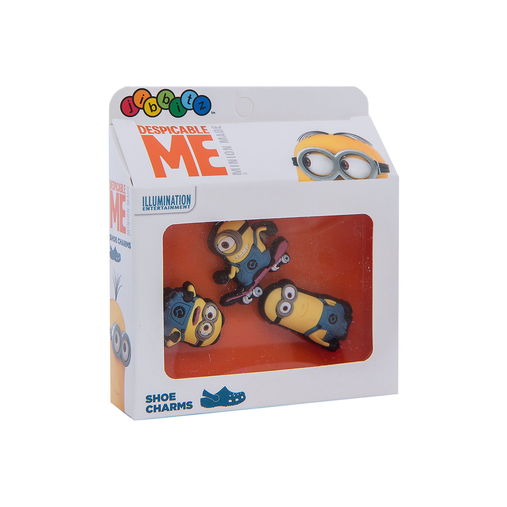 Джибитсы 3 шт. для сабо Crocs MNN Minions 3 Pack F15 - Card Джибитсы 3 шт. для сабо Crocs MNN Minions 3 Pack F15 - CardМиньоны<br>Характеристики товара:<br><br>• цвет: разноцветный<br>• материал: полимер<br>• для декорирования сабо<br>• крепятся на вентиляционные отверстия<br>• комплектация: 3 шт<br>• страна бренда: США<br>• страна изготовитель: Китай<br><br>С такими украшениями внешний вид сабо от компании Crocs можно менять каждый день! Этот процесс поможет приучить ребенка к умению подбирать аксессуары к одежде и обуви, самому принимать решения, выдерживать наряд в определенном стиле. Для фиксации декоративных элементов в обуви есть специальные отверстия на новой части - фигурки входят в них легко, но очень плотно закрепляются. С набором украшений можно создавать себе новые сабо постоянно!<br>Обувь от американского бренда Crocs в данный момент завоевала широкую популярность во всем мире, и это не удивительно - ведь она невероятно удобна. Её носят врачи, спортсмены, звёзды шоу-бизнеса, люди, которым много времени приходится бывать на ногах - они понимают, как важна комфортная обувь. Продукция Crocs - это качественные товары, созданные с применением новейших технологий. Обувь отличается стильным дизайном и продуманной конструкцией. Изделие производится из качественных и проверенных материалов, которые безопасны для детей.<br><br>Украшение для сабо Crocs MNN Minions 3 Pack F15 - Card от торговой марки Crocs можно купить в нашем интернет-магазине.<br><br>Ширина мм: 170<br>Глубина мм: 157<br>Высота мм: 67<br>Вес г: 117<br>Цвет: разноцветный<br>Возраст от месяцев: 18<br>Возраст до месяцев: 144<br>Пол: Унисекс<br>Возраст: Детский<br>Размер: one size<br>SKU: 5122496