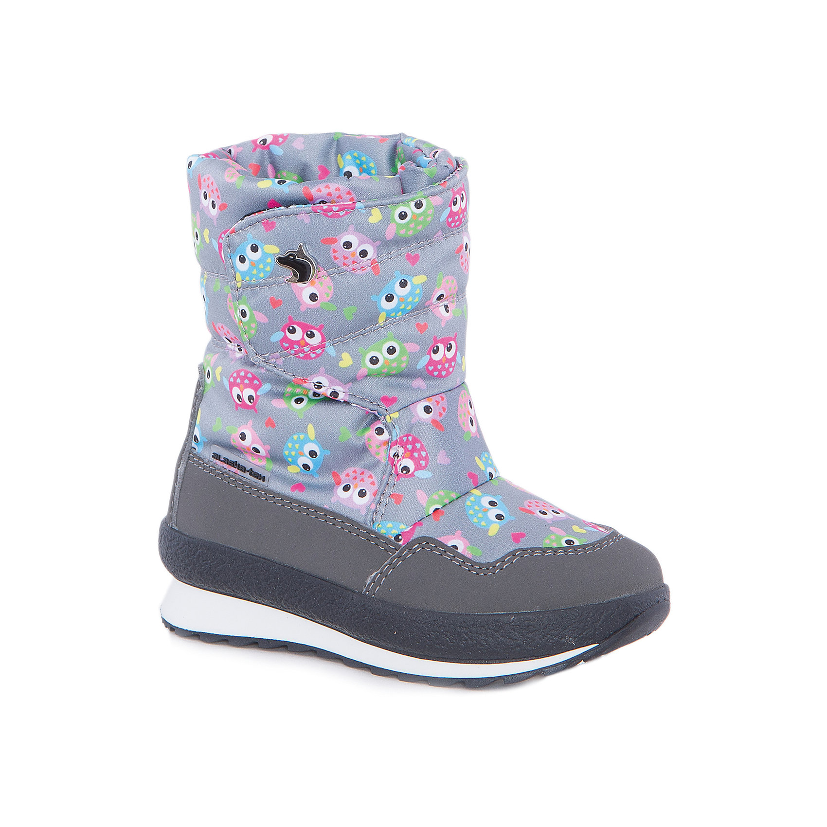 Сапоги Alaska Originale Сапоги Alaska OriginaleДутики<br>Характеристики товара:<br><br>• цвет: серый<br>• материал верха: 54% ПЭ, 46% ПА<br>• материал подкладки: текстиль <br>• материал подошвы: термопластик<br>• температурный режим: от-25° до 0° С<br>• мембранный слой<br>• рифленая подошва<br>• застежка: липучка<br>• толстая устойчивая подошва<br>• усиленные пятка и носок<br>• страна бренда: Италия<br>• страна изготовитель: Румыния<br><br>Чтобы не пропустить главные зимние удовольствия, нужно запастись теплой и удобной обувью! Такие сапожки обеспечат ребенку необходимый для активного отдыха комфорт, а мембранный слой позволит ножкам оставаться сухими: он выводит наружу лишнюю влагу, не пропуская жидкости внутрь. Сапожки легко надеваются и снимаются, отлично сидят на ноге. <br>Обувь от итальянского бренда Alaska Originale - это качественные товары, созданные с применением новейших технологий и с использованием как натуральных, так и высокотехнологичных материалов. Обувь отличается стильным дизайном и продуманной конструкцией. Изделие производится из качественных и проверенных материалов, которые безопасны для детей.<br><br>Сапоги от бренда Alaska Originale можно купить в нашем интернет-магазине.<br><br>Ширина мм: 257<br>Глубина мм: 180<br>Высота мм: 130<br>Вес г: 420<br>Цвет: серый<br>Возраст от месяцев: 96<br>Возраст до месяцев: 108<br>Пол: Женский<br>Возраст: Детский<br>Размер: 32,22,25,28,29,30,31<br>SKU: 5134427