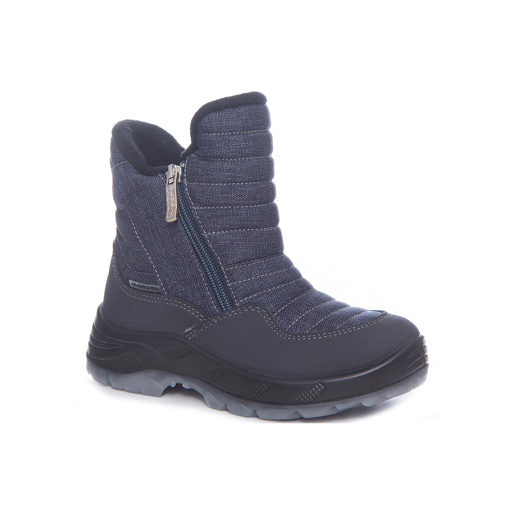 Сапоги Alaska Originale Сапоги Alaska OriginaleСапоги<br>Характеристики товара:<br><br>• цвет: синий<br>• материал верха: 54% ПЭ, 46% ПА<br>• материал подкладки: текстиль <br>• материал подошвы: термополиуретан<br>• температурный режим: от-25° до 0° С<br>• мембранный слой<br>• материал верха под джинсу<br>• застежка: молния<br>• толстая устойчивая подошва<br>• усиленные пятка и носок<br>• страна бренда: Италия<br>• страна изготовитель: Румыния<br><br>Чтобы не пропустить главные зимние удовольствия, нужно запастись теплой и удобной обувью! Такие полусапожки обеспечат ребенку необходимый для активного отдыха комфорт, а мембранный слой позволит ножкам оставаться сухими: он выводит наружу лишнюю влагу, не пропуская жидкости внутрь. Полусапожки легко надеваются и снимаются, отлично сидят на ноге. <br>Обувь от итальянского бренда Alaska Originale - это качественные товары, созданные с применением новейших технологий и с использованием как натуральных, так и высокотехнологичных материалов. Обувь отличается стильным дизайном и продуманной конструкцией. Изделие производится из качественных и проверенных материалов, которые безопасны для детей.<br><br>Полусапоги от бренда Alaska Originale можно купить в нашем интернет-магазине.<br><br>Ширина мм: 257<br>Глубина мм: 180<br>Высота мм: 130<br>Вес г: 420<br>Цвет: синий<br>Возраст от месяцев: 60<br>Возраст до месяцев: 72<br>Пол: Мужской<br>Возраст: Детский<br>Размер: 29,35,28,30,31,32,33,34<br>SKU: 5134458