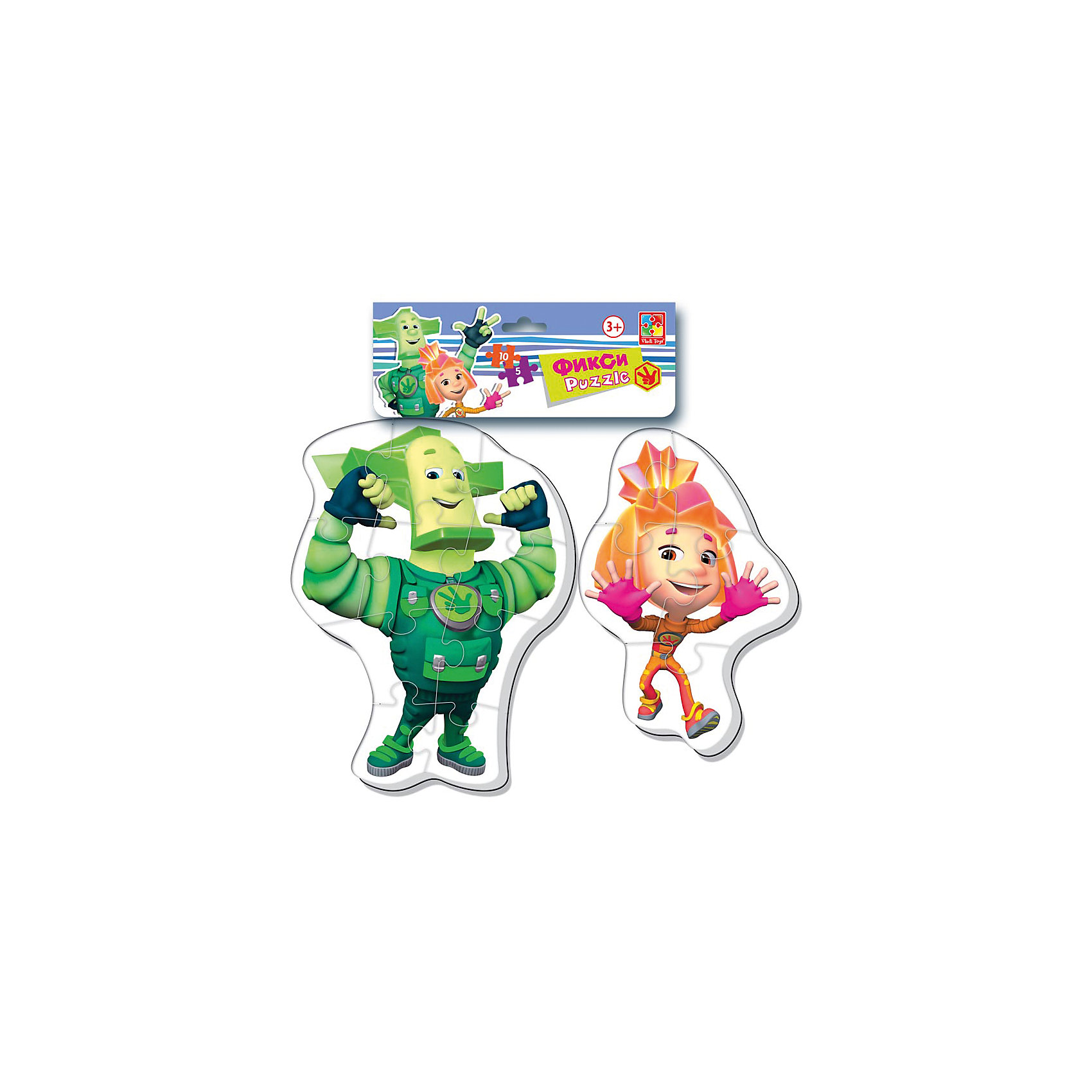 Мягкие макси-пазлы Фиксики, Vladi Toys Мягкие макси-пазлы Фиксики, Vladi ToysКоличество деталей<br>Характеристики:<br><br>• Вид игр: развивающие<br>• Серия: макси-пазлы <br>• Пол: универсальный<br>• Материал: полимер, картон<br>• Цвет: белый, голубой, розовый и др.<br>• Комплектация: 2 пазла (один из 4 деталей, второй из 8 деталей)<br>• Размеры (Д*Ш*В): 21*1*35 см<br>• Тип упаковки: полиэтиленовый пакет с хедером<br>• Вес: 35 г<br>• Общее количество элементов: 12 шт.<br><br>Мягкие макси-пазлы Фиксики, Vladi Toys, производителем которых является компания, специализирующаяся на выпуске развивающих игр, давно уже стали популярными среди аналогичной продукции. Мягкие пазлы – идеальное решение для развивающих занятий с самыми маленькими детьми, так как они разделены на большие элементы с крупными изображениями, чаще всего в качестве картинок используются герои популярных мультсериалов. Самое важное в пазле для малышей – это минимум деталей и безопасность элементов. Все используемые в производстве материалы являются экологически безопасными, не вызывают аллергии, не имеют запаха. Набор макси-пазлов Фиксики, Vladi Toys состоит из 12-ти элементов, из которых можно собрать две картинки с изображениями Маси и Нолика из мультфильма Фиксики. <br>Занятия с мягкими макси-пазлами Фиксики, Vladi Toys способствуют развитию не только мелкой моторики, но и внимательности, усидчивости, терпению при достижении цели. <br><br>Мягкие макси-пазлы Фиксики, Vladi Toys можно купить в нашем интернет-магазине.<br><br>Ширина мм: 210<br>Глубина мм: 10<br>Высота мм: 350<br>Вес г: 35<br>Возраст от месяцев: 24<br>Возраст до месяцев: 60<br>Пол: Унисекс<br>Возраст: Детский<br>SKU: 5136066