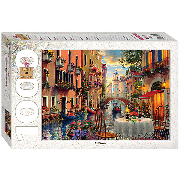 Пазл Доминик Дэвисон. Венеция, 1000 деталей, Step Puzzle Пазл Доминик Дэвисон. Венеция, 1000 деталей, Step PuzzleПазлы классические<br>Характеристики товара:<br><br>- цвет: разноцветный;<br>- материал: картон;<br>- деталей: 1000;<br>- высокая точность подгонки элементов;<br>- отличное качество печати;<br>- упаковка: коробка.<br><br>Собирать пазлы любят и дети, и взрослые! Это занятие может не только позволять весело проводить время, но и помогать всестороннему развитию ребенка. Изделие представляет собой детали, из которых нужно собрать очень красивую картинку. Все детали отлично проработаны, готовое изображение можно даже зафиксировать на бумаге и украсить им интерьер!<br>Собирание пазлов поможет формированию разных навыков, оно помогает развить тактильное восприятие, мелкую моторику, воображение, внимание и логику. Изделие произведено из качественных материалов, безопасных для ребенка. Набор станет отличным подарком детям!<br><br>Пазл Доминик Дэвисон. Венеция, 1000 деталей, от бренда Step Puzzle можно купить в нашем интернет-магазине.<br><br>Ширина мм: 400<br>Глубина мм: 270<br>Высота мм: 55<br>Вес г: 780<br>Возраст от месяцев: 84<br>Возраст до месяцев: 180<br>Пол: Унисекс<br>Возраст: Детский<br>SKU: 5138170
