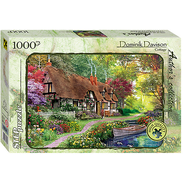 Пазл Коттедж, 1000 деталей, Step Puzzle Пазл Коттедж, 1000 деталей, Step PuzzleПазлы классические<br>Характеристики товара:<br><br>- цвет: разноцветный;<br>- материал: картон;<br>- деталей: 1000;<br>- высокая точность подгонки элементов;<br>- отличное качество печати;<br>- упаковка: коробка.<br><br>Собирать пазлы любят и дети, и взрослые! Это занятие может не только позволять весело проводить время, но и помогать всестороннему развитию ребенка. Изделие представляет собой детали, из которых нужно собрать очень красивую картинку. Все детали отлично проработаны, готовое изображение можно даже зафиксировать на бумаге и украсить им интерьер!<br>Собирание пазлов поможет формированию разных навыков, оно помогает развить тактильное восприятие, мелкую моторику, воображение, внимание и логику. Изделие произведено из качественных материалов, безопасных для ребенка. Набор станет отличным подарком детям!<br><br>Пазл Коттедж, 1000 деталей, от бренда Step Puzzle можно купить в нашем интернет-магазине.<br><br>Ширина мм: 400<br>Глубина мм: 270<br>Высота мм: 55<br>Вес г: 780<br>Возраст от месяцев: 84<br>Возраст до месяцев: 180<br>Пол: Унисекс<br>Возраст: Детский<br>SKU: 5138176