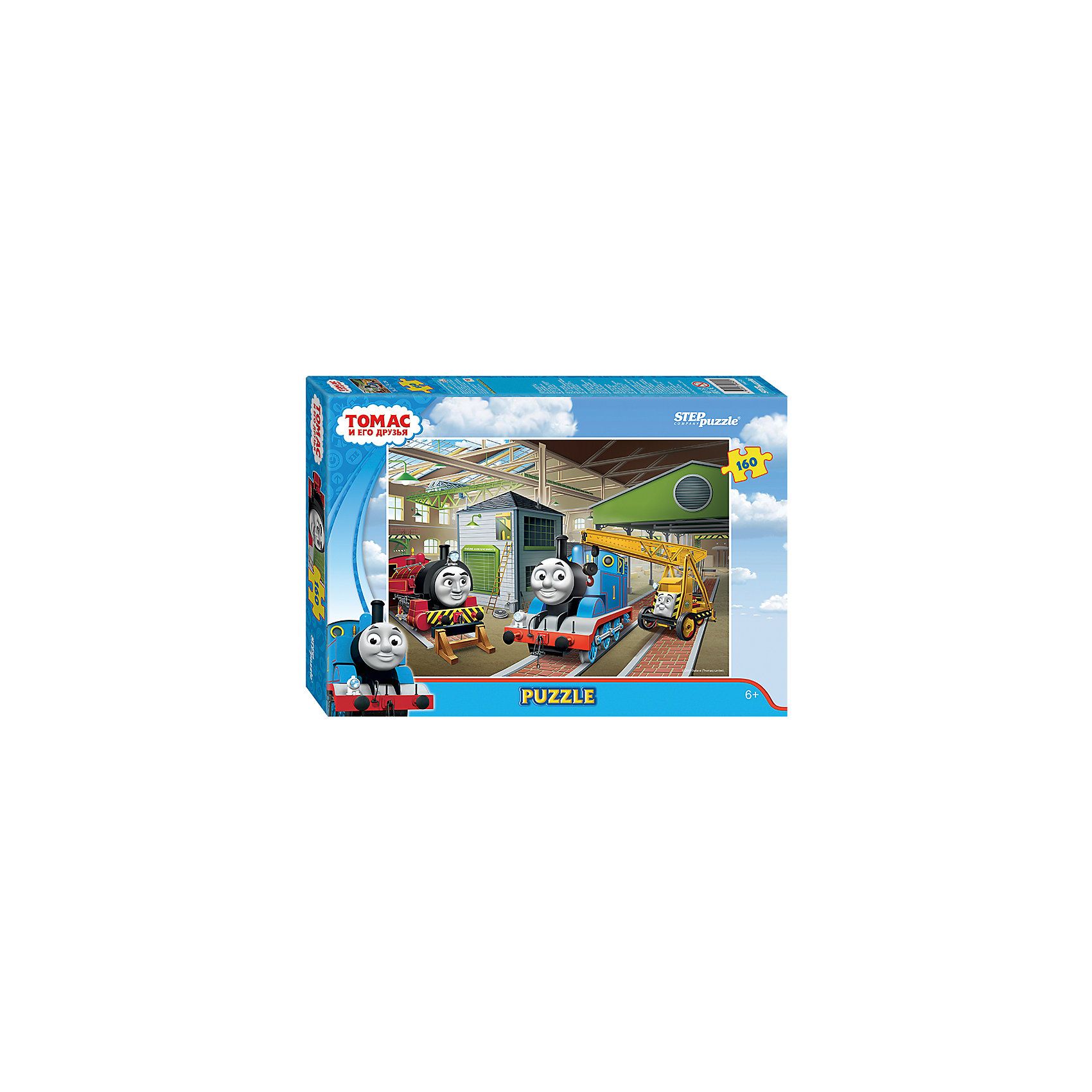 Пазл Томас и его друзья, 160 деталей, Step Puzzle Пазл Томас и его друзья, 160 деталей, Step PuzzleКоличество деталей<br>Характеристики товара:<br><br>- цвет: разноцветный;<br>- материал: картон;<br>- размер деталей: 2х2,2 см;<br>- деталей: 160;<br>- высокая точность подгонки элементов;<br>- размер собранного изображения: 34,5?24 см;<br>- отличное качество печати;<br>- упаковка: коробка.<br><br>Собирать пазлы любят и дети, и взрослые! Это занятие может не только позволять весело проводить время, но и помогать всестороннему развитию ребенка. Изделие представляет собой детали, из которых нужно собрать очень красивую картинку. Все детали отлично проработаны, готовое изображение можно даже зафиксировать на бумаге и украсить им интерьер!<br>Собирание пазлов поможет формированию разных навыков, оно помогает развить тактильное восприятие, мелкую моторику, воображение, внимание и логику. Изделие произведено из качественных материалов, безопасных для ребенка. Набор станет отличным подарком детям!<br><br>Пазл Томас и его друзья, 160 деталей, от бренда Step Puzzle можно купить в нашем интернет-магазине.<br><br>Ширина мм: 280<br>Глубина мм: 195<br>Высота мм: 40<br>Вес г: 230<br>Возраст от месяцев: 36<br>Возраст до месяцев: 120<br>Пол: Унисекс<br>Возраст: Детский<br>SKU: 5138189