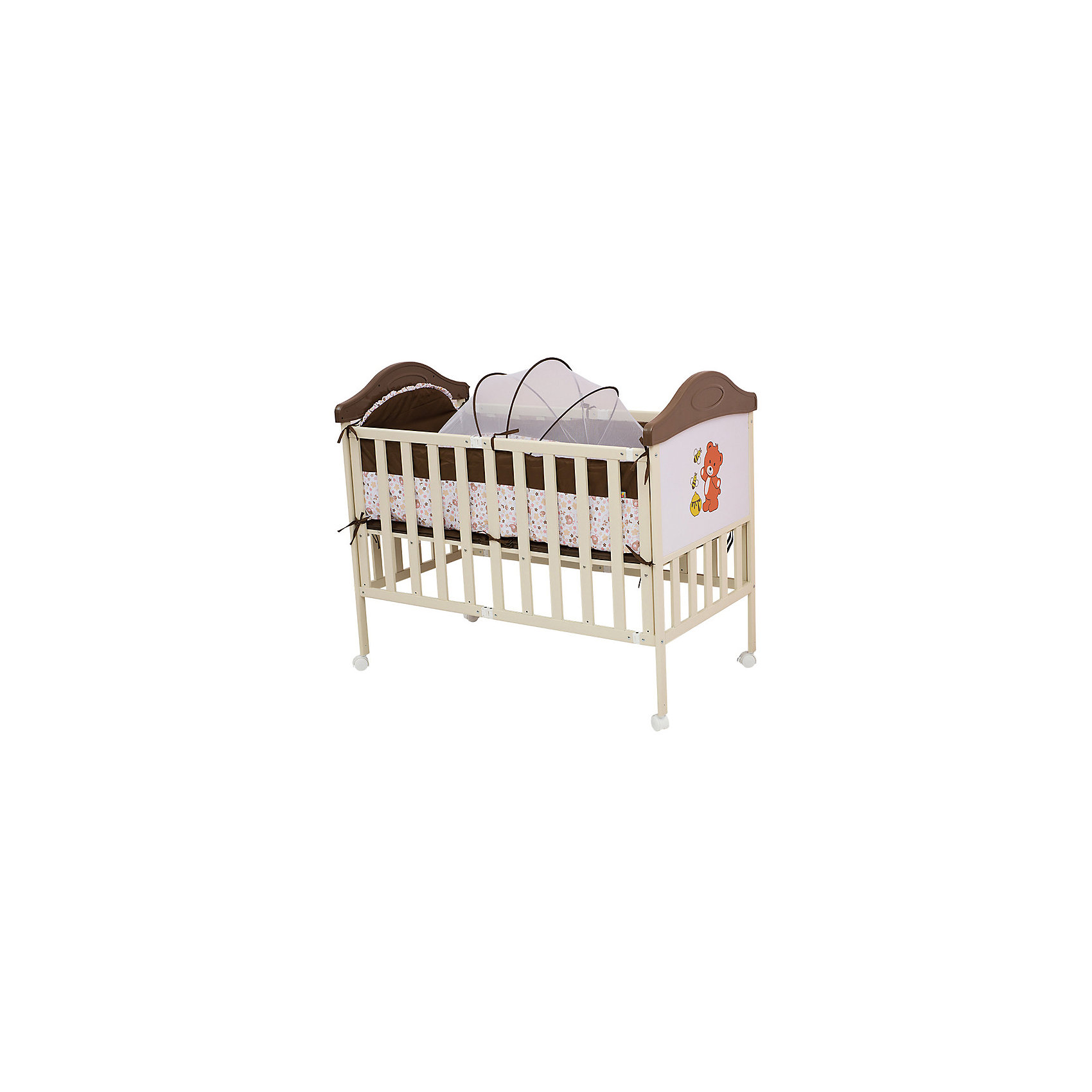 Металлическая кроватка SLEEPY COMPACT, Babyhit, коричневый/бежевый Металлическая кроватка SLEEPY COMPACT, Babyhit, коричневый/бежевыйКроватки<br>Новинка 2016 года!<br>Металлическая кроватка Babyhit Compact<br>Кроватка выполнена «под крашенное дерево». Профиль прямоугольного сечения <br>Размер спального места 120 х 60 см<br>4 колеса со стопорами<br>Компактное складывание «гармошкой» для кратковременного и долговременного хранения<br>В комплекте: люлька для новорожденного с москитной сеткой, матрасик, мягкие бортики, москитная сетка-балдахин<br><br>Ширина мм: 1000<br>Глубина мм: 180<br>Высота мм: 720<br>Вес г: 29000<br>Возраст от месяцев: 0<br>Возраст до месяцев: 36<br>Пол: Унисекс<br>Возраст: Детский<br>SKU: 5139261