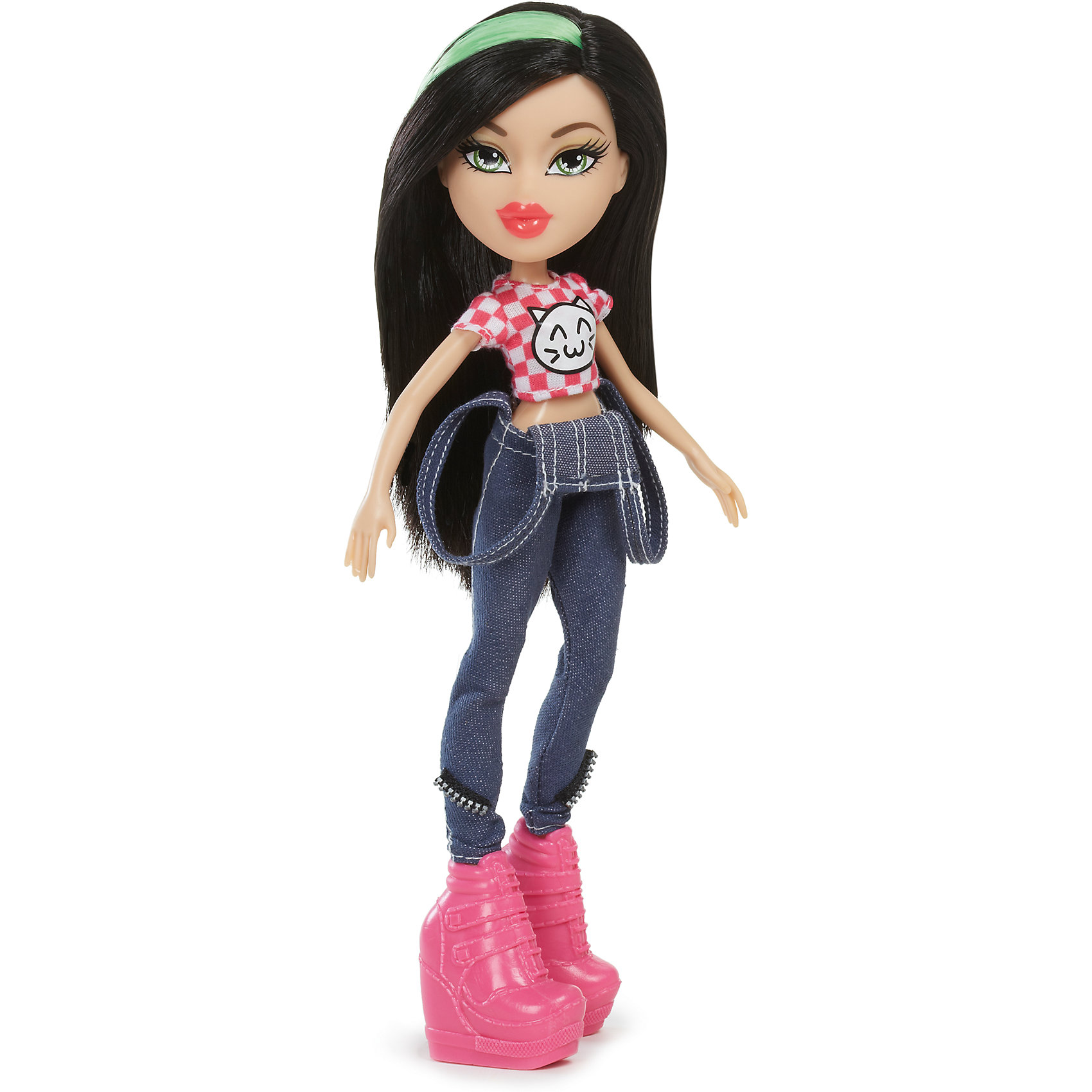 Кукла делюкс Джейд, Диджей, Bratz Кукла делюкс Джейд, Диджей, BratzКуклы-модели<br>Характеристики товара:<br><br>- цвет: разноцветный;<br>- материал: пластик;<br>- подвижные части тела;<br>- комплектация: кукла, аксессуары;<br>- размер упаковки: 15х6х30 см.<br>- размер куклы: 27 см.<br><br>Эти симпатичные куклы диджеи-Bratz от известного бренда не оставят девочку равнодушной! Какая девочка сможет отказаться поиграть с куклами, которым можно менять образ благодаря набору аксессуаров?! В комплект входит одежда и аксессуары для куклы-диджея. Игрушка очень качественно выполнена, поэтому она станет замечательным подарком ребенку. <br>Продается набор в красивой удобной упаковке. Изделие произведено из высококачественного материала, безопасного для детей.<br><br>Куклу делюкс Джейд, Диджей, от бренда Bratz можно купить в нашем интернет-магазине.<br><br>Ширина мм: 160<br>Глубина мм: 310<br>Высота мм: 70<br>Вес г: 4000<br>Возраст от месяцев: 72<br>Возраст до месяцев: 2147483647<br>Пол: Женский<br>Возраст: Детский<br>SKU: 5141877