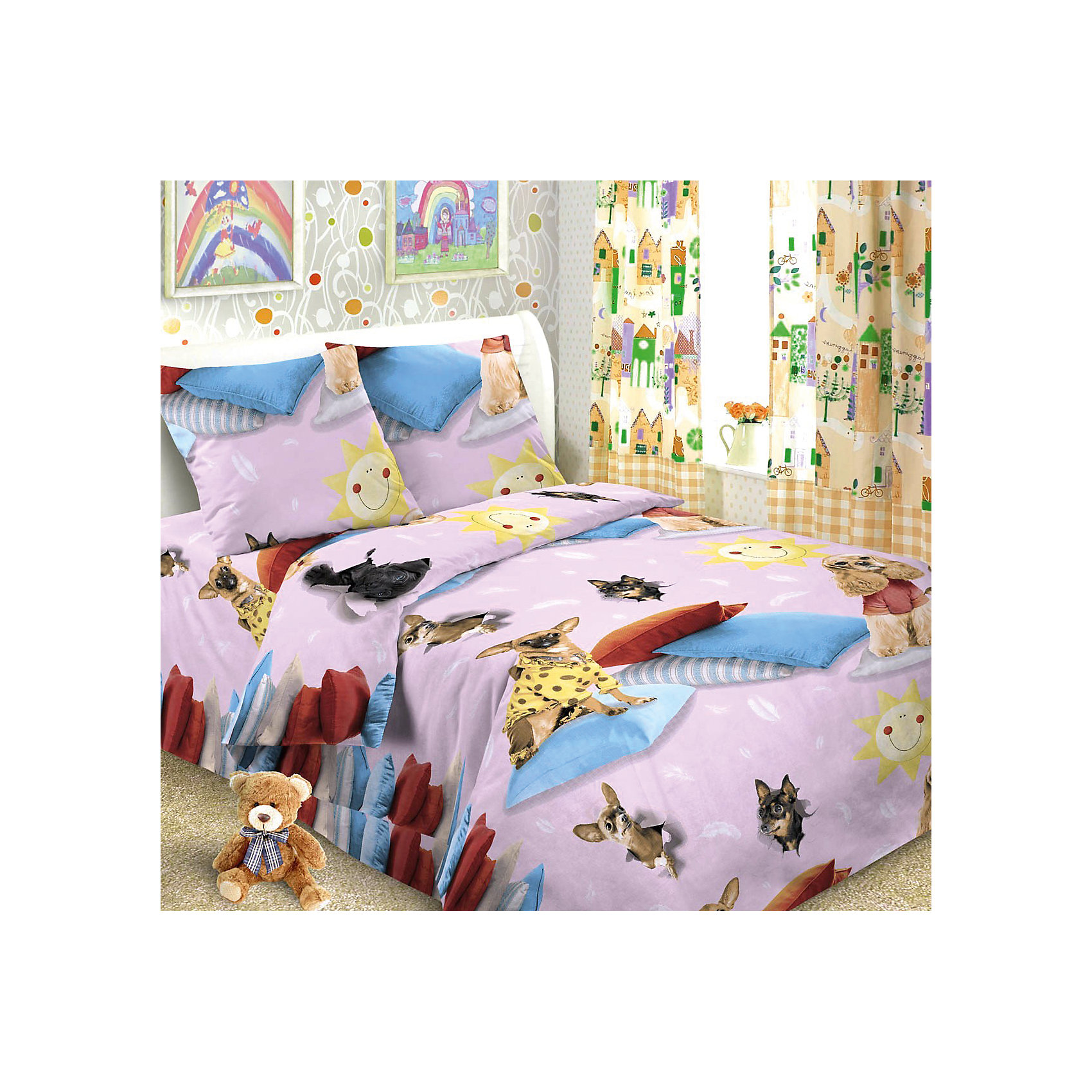 Постельное белье Собачки (нав.50*70), Letto, розовый Постельное белье Собачки (нав.50*70), Letto, розовыйДомашний текстиль<br>Постельное белье Собачки (нав.50*70), Letto, розовый<br><br>Характеристики:<br><br>• Размер простыни: 150 х 210<br>• Размер наволочки: 50х70<br>• Размер пододеяльника: 147х210<br>• Ткань: Бязь<br>• Количество предметов: 1 наволочка, 1 простынь, 1 пододеяльник<br>• Цвет: розовый<br>• Размерность: 1,5 спальное<br><br>Дизайнерский комплект постельного белья со смешными собачками порадует маленьких детей и подростков. Натуральная ткань не вызывает аллергии и дарит ребенку хороший сон. Качественное нанесение краски не позволит комплекту потерять красивый внешний вид. Стирать можно до 30 градусов. Пододеяльник застегивается на молнию, что делает его удобным для детей и взрослых.<br><br>Постельное белье Собачки (нав.50*70), Letto, розовый можно купить в нашем интернет магазине.<br><br>Ширина мм: 390<br>Глубина мм: 280<br>Высота мм: 40<br>Вес г: 1500<br>Возраст от месяцев: 36<br>Возраст до месяцев: 216<br>Пол: Женский<br>Возраст: Детский<br>SKU: 5141941