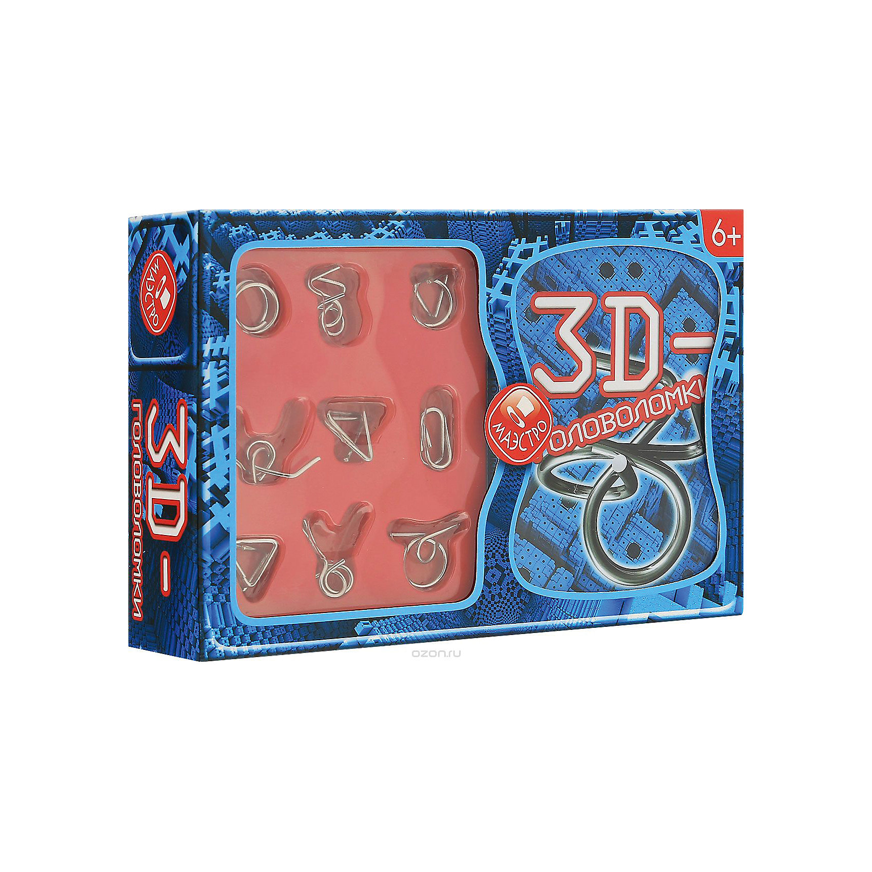 3D головоломки 3D головоломкиГоловоломки<br>Книга + 9 металлических головоломок<br><br>Ширина мм: 250<br>Глубина мм: 160<br>Высота мм: 60<br>Вес г: 300<br>Возраст от месяцев: 36<br>Возраст до месяцев: 144<br>Пол: Унисекс<br>Возраст: Детский<br>SKU: 5142472
