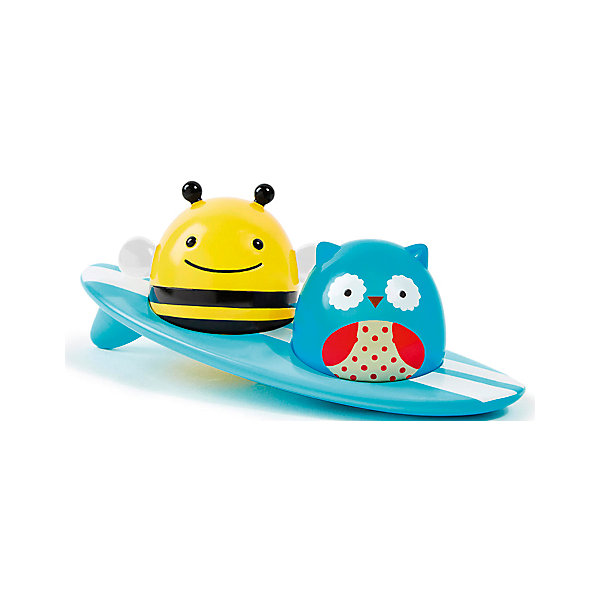 Игрушка для ванной Серферы, Skip Hop Игрушка для ванной Серферы, Skip HopИгрушки для ванной<br>Характеристики игрушки для ванной Серферы:<br><br>- тип: игрушка для ванной<br>- серия: zoo bath collection<br>- страна: Китай<br>- упаковка: блистер<br>- возраст ребенка: от 1 года<br>- материал: пластик, металл<br>- пол: унисекс<br>- дополнительные функции: светящаяся, развивающая<br>- размеры, фигурки пчелы: 75 * 50 * 55 см<br>- размер упаковки:18 * 18 * 7<br>- состав: 2 фигурки, доска для серфинга<br>- вес в упаковке, 135 г<br><br>Все дети любят купаться, а игрушка для ванной Серферы торговой марки <br>Skip Hop приучит ребенка принимать водные процедуры с радостью и удовольствием. Она состоит из доски для серфинга и двух очаровательных серферов: совы и пчелки. Когда игрушка касается воды, животные начинают светиться. Изделие изготовлено из высококачественного пластика без острых углов. Уникальная игрушка прекрасно держится на воде, привлекает светом и побуждает малыша к активным действиям.<br>Игрушка развивает сенсорное восприятие, мелкую моторику, внимание и наблюдательность.<br><br>Игрушка для ванной Серферы торговой марки SkipHop (Скип Хоп) можно купить в нашем интернет-магазине.<br><br>Ширина мм: 170<br>Глубина мм: 170<br>Высота мм: 70<br>Вес г: 271<br>Возраст от месяцев: 24<br>Возраст до месяцев: 60<br>Пол: Унисекс<br>Возраст: Детский<br>SKU: 5146703