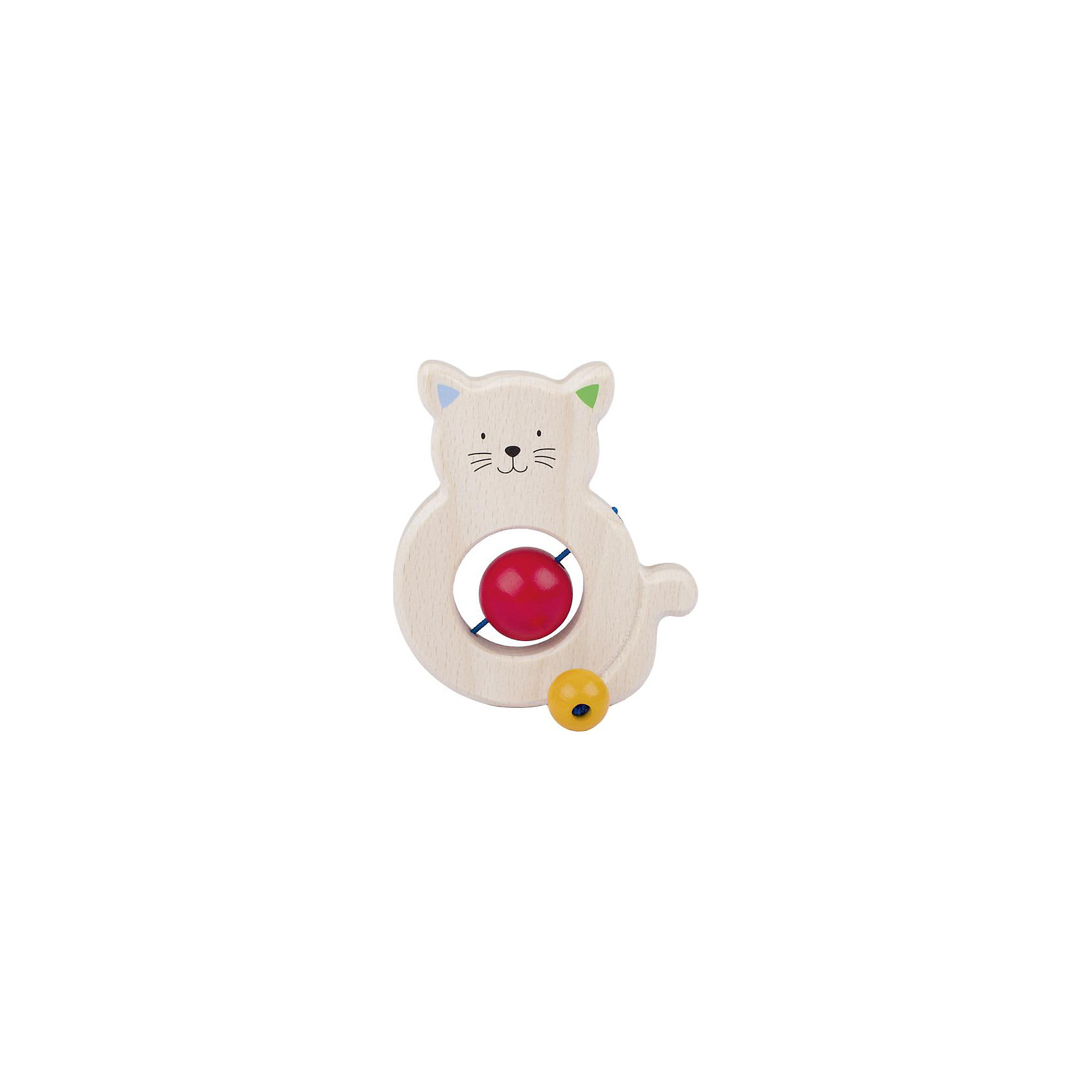 Игрушка Котик с бусинками, HEIMESS Игрушка Котик с бусинками, HEIMESSПрорезыватели<br>Характеристики товара:<br><br>- цвет: разноцветный;<br>- материал: дерево;<br>- размер упаковки: 10 x 10 x 10 см;<br>- вес: 50 г.<br><br>Детская красивая игрушка – отличный подарок для родителей и ребенка. В процессе игры с ней ребенок развивает моторику, тактильное восприятие, воображение, внимание и координацию движений. Игрушка тщательно обработана, её можно кусать - она сделана из безопасного дерева. Игрушка разработана специально для маленьких ручек ребёнка. <br>Такая игрушка позволит малышу с детства развивать цветовосприятие, также она помогает детям научиться фокусировать внимание. Изделие произведено из качественных материалов, безопасных для ребенка.<br><br>Игрушку Котик с бусинками от бренда HEIMESS можно купить в нашем интернет-магазине.<br><br>Ширина мм: 100<br>Глубина мм: 100<br>Высота мм: 100<br>Вес г: 50<br>Возраст от месяцев: 3<br>Возраст до месяцев: 24<br>Пол: Унисекс<br>Возраст: Детский<br>SKU: 5155297