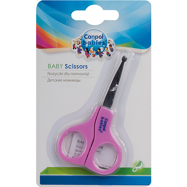 Ножницы 0+, Canpol Babies, розовый Ножницы 0+, Canpol Babies, розовыйНожницы и щипчики<br>Ножницы 0+, Canpol Babies (Канпол Бейбис), розовый цвет.<br>Характеристики:<br>? Использование с рождения.<br>? Концы закруглены.<br>Ножницы 0+, Canpol Babies, розовый цвет предназначены для гигиеничной процедуры срезания ноготков у малыша. Ножницы подходят для использования у малышей с рождения. Закругленные концы обеспечивают безопасность процедуры срезания нежных ноготков малыша. Острые лезвия быстро и легко срежут ноготки. <br>Ножницы 0+, Canpol Babies, розовый цвет (Канпол Бейбис), можно купить в нашем интернет – магазине.<br><br>Ширина мм: 95<br>Глубина мм: 10<br>Высота мм: 155<br>Вес г: 150<br>Возраст от месяцев: 0<br>Возраст до месяцев: 36<br>Пол: Женский<br>Возраст: Детский<br>SKU: 5156734