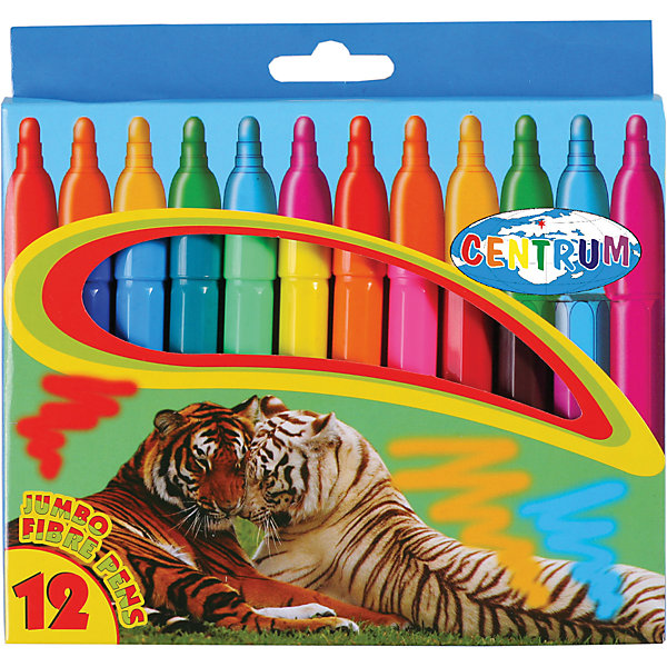 Фломастеры JUMBO, 12 цветов Фломастеры JUMBO, 12 цветовФломастеры<br>Фломастеры JUMBO, 12 цветов<br><br>Характеристики:<br><br>- в набор входит: 12 фломастеров<br>- состав: пластик, краска<br>- длина фломастера: 13,5 см.; диаметр: 1,2 см.<br>- размер упаковки: 18,5 * 2 * 20 см.<br>- вес: 160 г.<br>- для детей в возрасте: от 3 до 6 лет<br>- страна производитель: Китай<br><br>Набор крупных ярких фломастеров на водной основе от немецкого бренда Centrum (Центрум) придет по вкусу начинающим художникам. Яркие рисунки на упаковке вдохновляют на новые шедевры. Рисунок фломастерами ложится на бумагу, картон, дерево. Яркие и насыщенные линии сделают рисунок неповторимым. Кроме рисования, фломастеры отлично подойдут для графического оформления. Пластиковый корпус фломастеров с вентилируемым колпачком удобно ложится в руку. Набор включает классические двенадцать цветов, открывая просторы для творчества. Рисуя фломастерами дети развивают творческие способности, аккуратность, моторику рук, усидчивость, восприятие цвета и выражают свой внутренний мир в рисунках. <br><br>Фломастеры JUMBO, 12 цветов можно купить в нашем интернет-магазине.<br><br>Ширина мм: 185<br>Глубина мм: 170<br>Высота мм: 20<br>Вес г: 167<br>Возраст от месяцев: 36<br>Возраст до месяцев: 120<br>Пол: Унисекс<br>Возраст: Детский<br>SKU: 5175476
