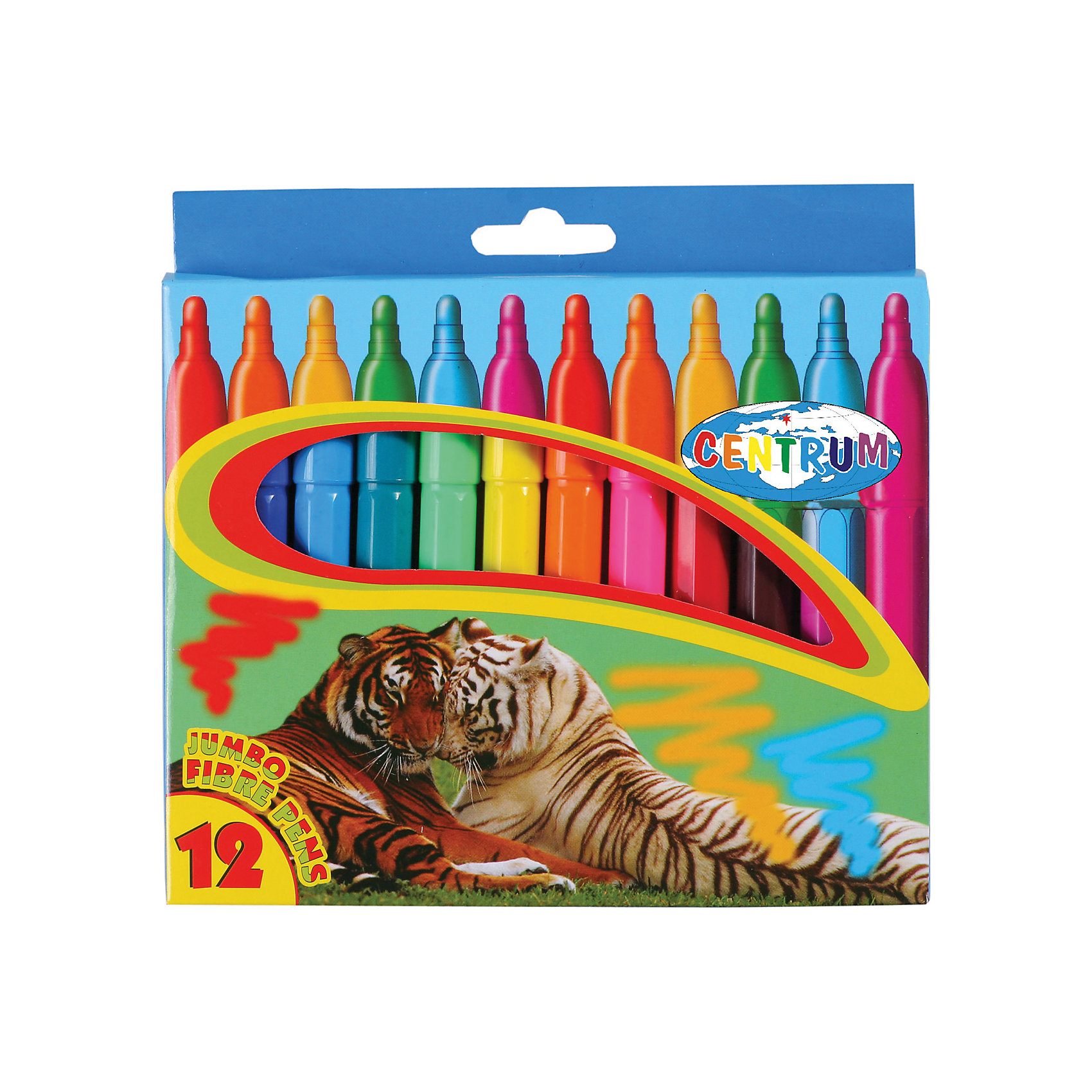 Фломастеры JUMBO, 12 цветов Фломастеры JUMBO, 12 цветовПисьменные принадлежности<br>Фломастеры JUMBO, 12 цветов<br><br>Характеристики:<br><br>- в набор входит: 12 фломастеров<br>- состав: пластик, краска<br>- длина фломастера: 13,5 см.; диаметр: 1,2 см.<br>- размер упаковки: 18,5 * 2 * 20 см.<br>- вес: 160 г.<br>- для детей в возрасте: от 3 до 6 лет<br>- страна производитель: Китай<br><br>Набор крупных ярких фломастеров на водной основе от немецкого бренда Centrum (Центрум) придет по вкусу начинающим художникам. Яркие рисунки на упаковке вдохновляют на новые шедевры. Рисунок фломастерами ложится на бумагу, картон, дерево. Яркие и насыщенные линии сделают рисунок неповторимым. Кроме рисования, фломастеры отлично подойдут для графического оформления. Пластиковый корпус фломастеров с вентилируемым колпачком удобно ложится в руку. Набор включает классические двенадцать цветов, открывая просторы для творчества. Рисуя фломастерами дети развивают творческие способности, аккуратность, моторику рук, усидчивость, восприятие цвета и выражают свой внутренний мир в рисунках. <br><br>Фломастеры JUMBO, 12 цветов можно купить в нашем интернет-магазине.<br><br>Ширина мм: 185<br>Глубина мм: 170<br>Высота мм: 20<br>Вес г: 167<br>Возраст от месяцев: 36<br>Возраст до месяцев: 120<br>Пол: Унисекс<br>Возраст: Детский<br>SKU: 5175476