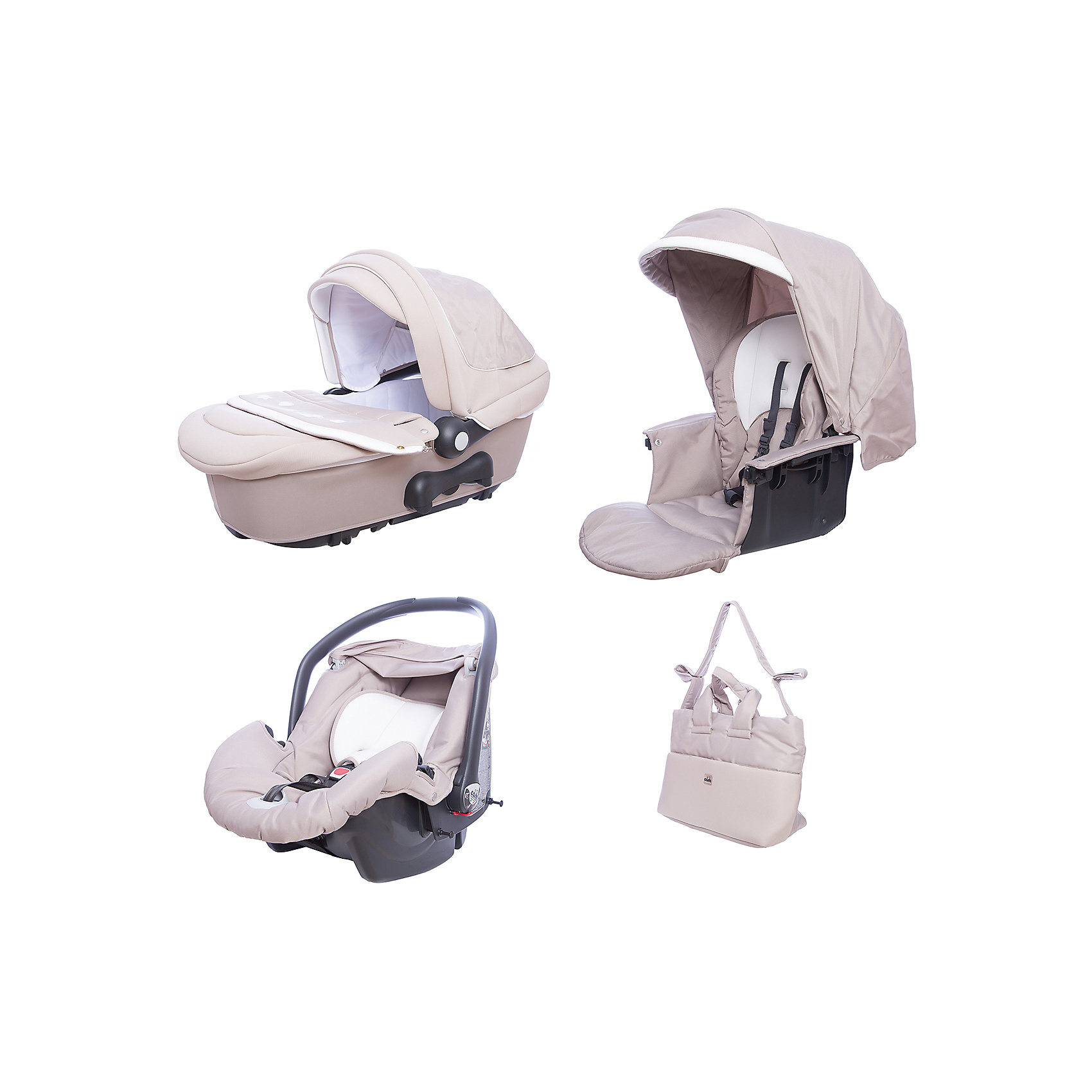 Модульный сет Dinamico Up Teddy Ex, Cam, крем Модульный сет Dinamico Up Teddy Ex, Cam, кремКоляски 3 в 1<br>Характеристики:<br><br>• Наименование: модульный сет<br>• Сезон: круглый год<br>• Пол: универсальный<br>• Материал: металл, пластик, джинсовая ткань, эко-кожа<br>• Цвет: кремовый, бежевый<br>• Наличие ремней безопасности<br>• Размеры люльки (Ш*Д*В): 37,5*80*31 см<br>• Размеры прогулочного блока (Ш*Д*В): 95,5*58*106 см<br>• Размеры автокресла (Ш*Д*В): 42,5*64*58 см<br>• Вес комплекта: 19 кг 100 г<br>• Спинка у прогулочного блока и люльки регулируются<br>• Удобная ручка для переноски люльки<br>• Предусмотрена возможность укачивания <br>• 2 положения: лицом к маме и спиной к маме<br>• Наличие накидки на ножки<br>• Дополнительно: дождевик, сумка для детских принадлежностей, корзина для покупок<br><br>ВНИМАНИЕ: шасси продается отдельно!<br><br>Модульный сет Dinamico Up Teddy Ex, Cam, крем – это трехколесная коляска, сочетающая в себе комфорт и многофункциональность. Комплектация предусматривает наличие люльки увеличенных размеров, удобного прогулочного блока и автокресла. Внутренняя обивка всех блоков выполнена из натурального хлопка, не вызывающего аллергии, съемные детали можно стирать. Модуль люльки оснащен системой пассивной вентиляции. Все съемные блоки оснащены брендовым механизмом смены и закрепления блоков на шасси, кроме того, в каждом блоке предусмотрены ремни безопасности. Корпус коляски выполнен из джинсовой ткани кремового цвета со вставками из эко-кожи.<br><br>Модульный сет Dinamico Up Teddy Ex, Cam, крем можно купить в нашем интернет-магазине.<br><br>Ширина мм: 912<br>Глубина мм: 502<br>Высота мм: 685<br>Вес г: 19100<br>Возраст от месяцев: 0<br>Возраст до месяцев: 36<br>Пол: Унисекс<br>Возраст: Детский<br>SKU: 5179796