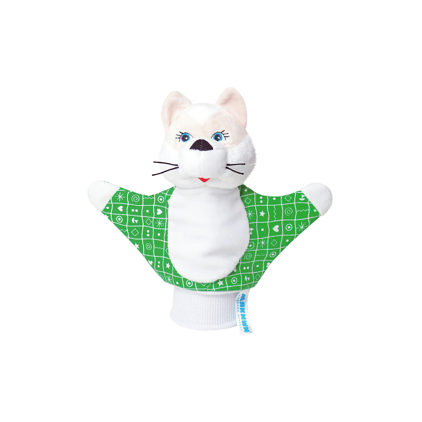 Игрушка-рукавичка Котенок, Мякиши Игрушка-рукавичка Котенок, МякишиМягкие игрушки на руку<br>Характеристики товара:<br><br>• материал: трикотаж, велюр<br>• комплектация: 1 шт<br>• размер игрушки: 22х21 см<br>• размер упаковки: 22х21 см<br>• развивающая игрушка<br>• упаковка: пакет<br>• звуковой элемент внутри<br>• страна бренда: РФ<br>• страна изготовитель: РФ<br><br>Малыши активно познают мир и тянутся к новой информации. Чтобы сделать процесс изучения окружающего пространства интереснее, ребенку можно подарить развивающие игрушки. В процессе игры информация усваивается намного лучше!<br>Такие игрушки-рукавички помогут занять малыша, играть с ними приятно и весело. Игрушка имеет универсальный размер - она отлично сядет и по взрослой руке и по детской ручке. С ней можно разыграть множество сюжетов! Одновременно она позволит познакомиться с разными цветами и фактурами. Такие игрушки развивают тактильные ощущения, моторику, цветовосприятие, логику, воображение, учат фокусировать внимание. Каждое изделие абсолютно безопасно – оно создано из качественной ткани с мягким наполнителем. Игрушки производятся из качественных и проверенных материалов, которые безопасны для детей.<br><br>Игрушку-рукавичку Котенок от бренда Мякиши можно купить в нашем интернет-магазине.<br><br>Ширина мм: 200<br>Глубина мм: 80<br>Высота мм: 210<br>Вес г: 50<br>Возраст от месяцев: 12<br>Возраст до месяцев: 36<br>Пол: Унисекс<br>Возраст: Детский<br>SKU: 5183165
