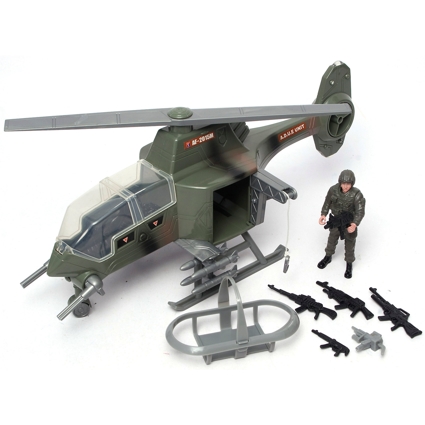 Игровой набор Военные, Boley Игровой набор Военные, BoleyВоенный транспорт<br>Игровой набор Военные, Boley (Болей).<br><br>Характеристики:<br><br>• Вес: 870 г.<br>• Размер упаковки: 39х14х20 см.<br>• В комплекте: вертолет, фигурка солдата, аксессуары, оружие.<br><br>Игровой набор «Военные» от бренда Boley (Болей) - станет отличным подарком для каждого мальчика к любому празднику! С ним ребенок сможет затеять увлекательную сюжетно-ролевую игру на военную тематику. В комплекте: военный вертолет, с реалистично проработанными деталями, фигурка солдата, оружие и аксессуары. Все предметы выполнены из высококачественных, экологически чистых материалов, совершенно безопасных для ребенка. Игрушка выглядит ярко и очень эффектно! <br><br>Игровой набор Военные, Boley (Болей), можно купить в нашем интернет- магазине.<br><br>Ширина мм: 400<br>Глубина мм: 210<br>Высота мм: 135<br>Вес г: 833<br>Возраст от месяцев: 48<br>Возраст до месяцев: 2147483647<br>Пол: Мужской<br>Возраст: Детский<br>SKU: 5185758
