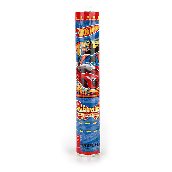Пневмохлопушка Hot wheels, 30 см Пневмохлопушка Hot wheels, 30 смДетские хлопушки и бумфетти<br>Характеристики товара:<br><br>• материал: бумага, пластик<br>• размер упаковки: 30х5х5 см<br>• вес: 150 г<br>• комплектация:1 хлопушка<br>• упаковка: тубус<br>• страна бренда: РФ<br>• страна изготовитель: РФ<br><br>Такая хлопушка станет отличным сюрпризом для детей на праздник! Она отличается тем, что на ней изображены машинки Hot wheels, любимые многими современными детьми. Хлопушка поможет создать праздничное настроение, особенно - в компании детей. Она гораздо безопаснее, чем фейерверки и бенгальские огни. Хлопушка высотой 30 сантиметров выглядит внушительно и нарядно!<br>Хлопушка выпущена в удобном формате. Изделие производится из качественных и проверенных материалов, которые безопасны для детей.<br><br>Пневмохлопушку Hot wheels, 30 см, от российского бренда Веселый праздник можно купить в нашем интернет-магазине.<br><br>Ширина мм: 50<br>Глубина мм: 50<br>Высота мм: 300<br>Вес г: 150<br>Возраст от месяцев: 36<br>Возраст до месяцев: 72<br>Пол: Мужской<br>Возраст: Детский<br>SKU: 5196961