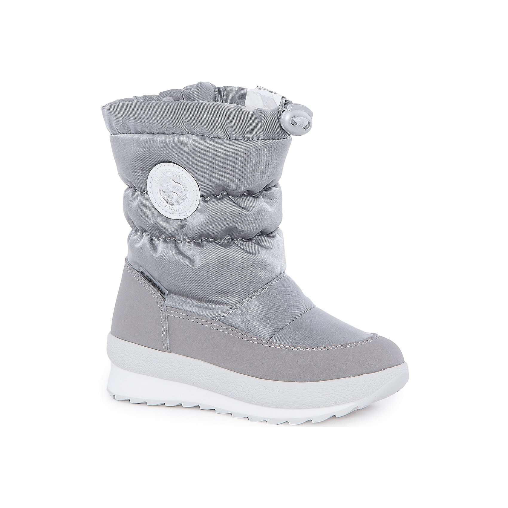 Сапоги Alaska Originale Сапоги Alaska OriginaleДутики<br>Характеристики товара:<br><br>• цвет: серый<br>• материал верха: 54% ПЭ, 46% ПА<br>• материал подкладки: текстиль <br>• материал подошвы: термопластик<br>• температурный режим: от-25° до 0° С<br>• мембранный слой<br>• рифленая подошва<br>• застежка: молния, утяжка<br>• толстая устойчивая подошва<br>• усиленные пятка и носок<br>• страна бренда: Италия<br>• страна изготовитель: Румыния<br><br>Чтобы не пропустить главные зимние удовольствия, нужно запастись теплой и удобной обувью! Такие сапожки обеспечат ребенку необходимый для активного отдыха комфорт, а мембранный слой позволит ножкам оставаться сухими: он выводит наружу лишнюю влагу, не пропуская жидкости внутрь. Сапожки легко надеваются и снимаются, отлично сидят на ноге. <br>Обувь от итальянского бренда Alaska Originale - это качественные товары, созданные с применением новейших технологий и с использованием как натуральных, так и высокотехнологичных материалов. Обувь отличается стильным дизайном и продуманной конструкцией. Изделие производится из качественных и проверенных материалов, которые безопасны для детей.<br><br>Сапоги от бренда Alaska Originale можно купить в нашем интернет-магазине.<br><br>Ширина мм: 257<br>Глубина мм: 180<br>Высота мм: 130<br>Вес г: 420<br>Цвет: серый<br>Возраст от месяцев: 24<br>Возраст до месяцев: 36<br>Пол: Унисекс<br>Возраст: Детский<br>Размер: 26,28,27,25,29<br>SKU: 5198781