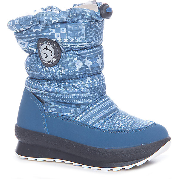 Сапоги Alaska Originale Сапоги Alaska OriginaleДутики<br>Характеристики товара:<br><br>• цвет: синий<br>• материал верха: 54% ПЭ, 46% ПА<br>• материал подкладки: текстиль <br>• материал подошвы: термопластик<br>• температурный режим: от-25° до 0° С<br>• мембранный слой<br>• рифленая подошва<br>• застежка: молния, утяжка<br>• толстая устойчивая подошва<br>• усиленные пятка и носок<br>• страна бренда: Италия<br>• страна изготовитель: Румыния<br><br>Качественная обувь особенна важна в суровых условиях русской зимы. Чтобы не пропустить главные зимние удовольствия, нужно запастись теплой и удобной обувью! Такие сапожки обеспечат ребенку необходимый для активного отдыха комфорт, а мембранный слой позволит ножкам оставаться сухими: он выводит наружу лишнюю влагу, не пропуская жидкости внутрь. Сапожки легко надеваются и снимаются, отлично сидят на ноге. <br>Обувь от итальянского бренда Alaska Originale - это качественные товары, созданные с применением новейших технологий и с использованием как натуральных, так и высокотехнологичных материалов. Обувь отличается стильным дизайном и продуманной конструкцией. Изделие производится из качественных и проверенных материалов, которые безопасны для детей.<br><br>Сапоги от бренда Alaska Originale можно купить в нашем интернет-магазине.<br><br>Ширина мм: 257<br>Глубина мм: 180<br>Высота мм: 130<br>Вес г: 420<br>Цвет: синий<br>Возраст от месяцев: 108<br>Возраст до месяцев: 120<br>Пол: Унисекс<br>Возраст: Детский<br>Размер: 24,35,34,32,31,30,33,29,28,23,25,26,27<br>SKU: 5198793