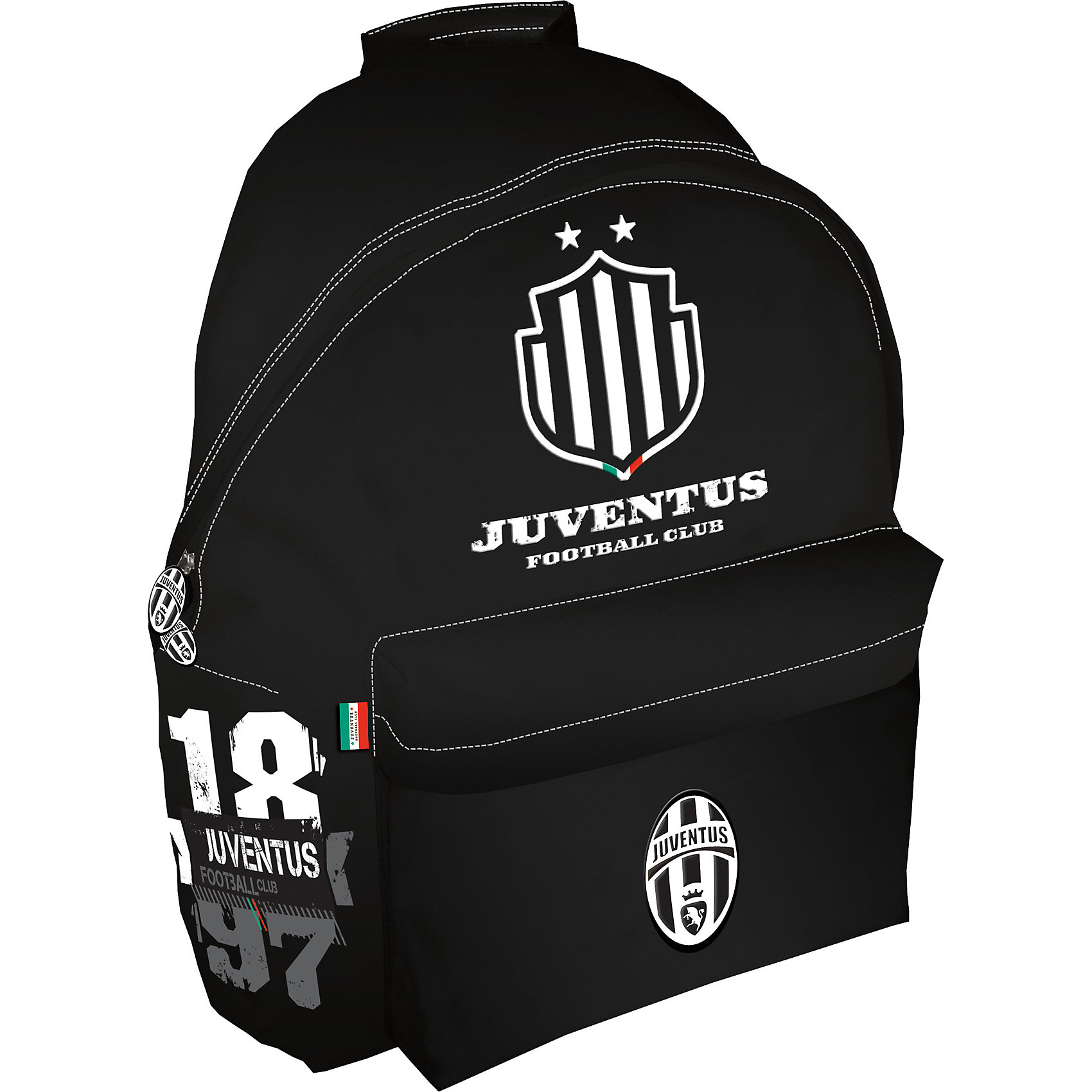 Рюкзак 36*25*12 см, Juventus Рюкзак 36*25*12 см, JuventusРюкзаки<br>Рюкзак Juventus (Ювентус).<br><br>Характеристики:<br><br>- Размеры: 40х31х15 см<br>- Вес: 484г<br>- Цвет: черный.<br><br>Удобный, вместительный рюкзак для похода в спортивные секции. Такой рюкзак также можно использовать, как дорожный, что особенно удобно в летний период времени, когда дети уезжают в санатории и лагеря. Такой рюкзак порадует каждого мальчика. Основной отдел на молнии, вместительный наружный карман на скрытой молнии, один внутренний накладной карман на молнии. Рюкзак декорирован эмблемами и цветами спортивного клуба Juventus (Ювентус) . <br><br>Рюкзак Juventus (Ювентус), можно купить в нашем интернет – магазине.<br><br>Ширина мм: 310<br>Глубина мм: 150<br>Высота мм: 400<br>Вес г: 484<br>Возраст от месяцев: 72<br>Возраст до месяцев: 192<br>Пол: Мужской<br>Возраст: Детский<br>SKU: 5218430
